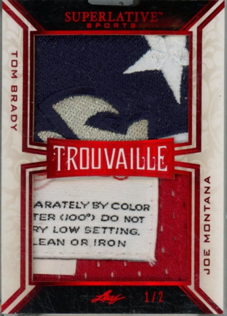 PC - Pulled this awesome Brady / Montana jersey card