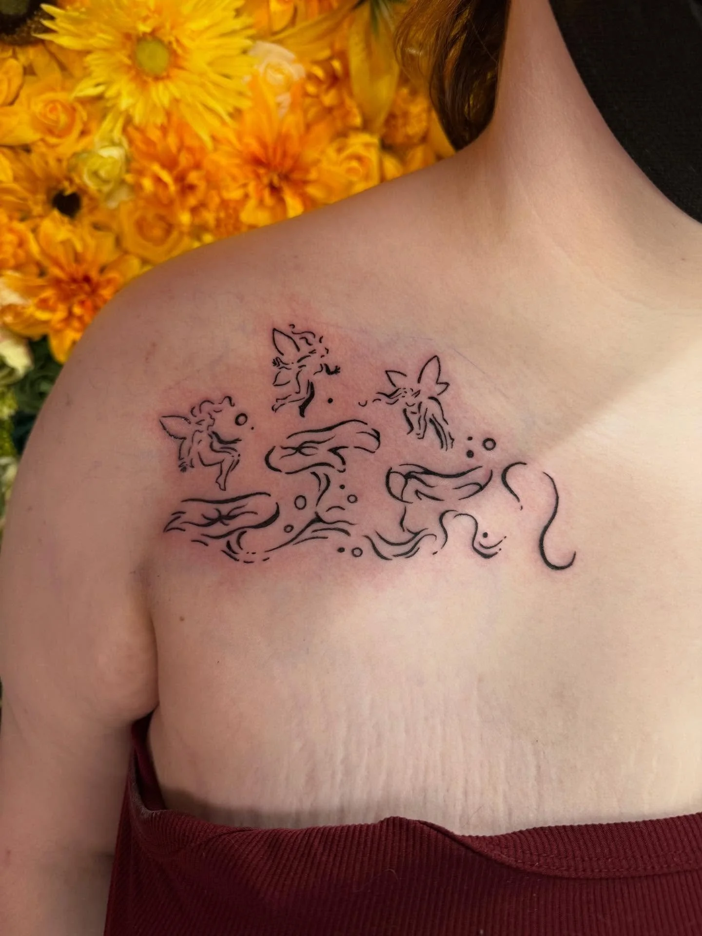 lil fairies w lily pads 🥹🪷🪄
.
#mntattoo #minneapolistattoo #whimsicaltattoo