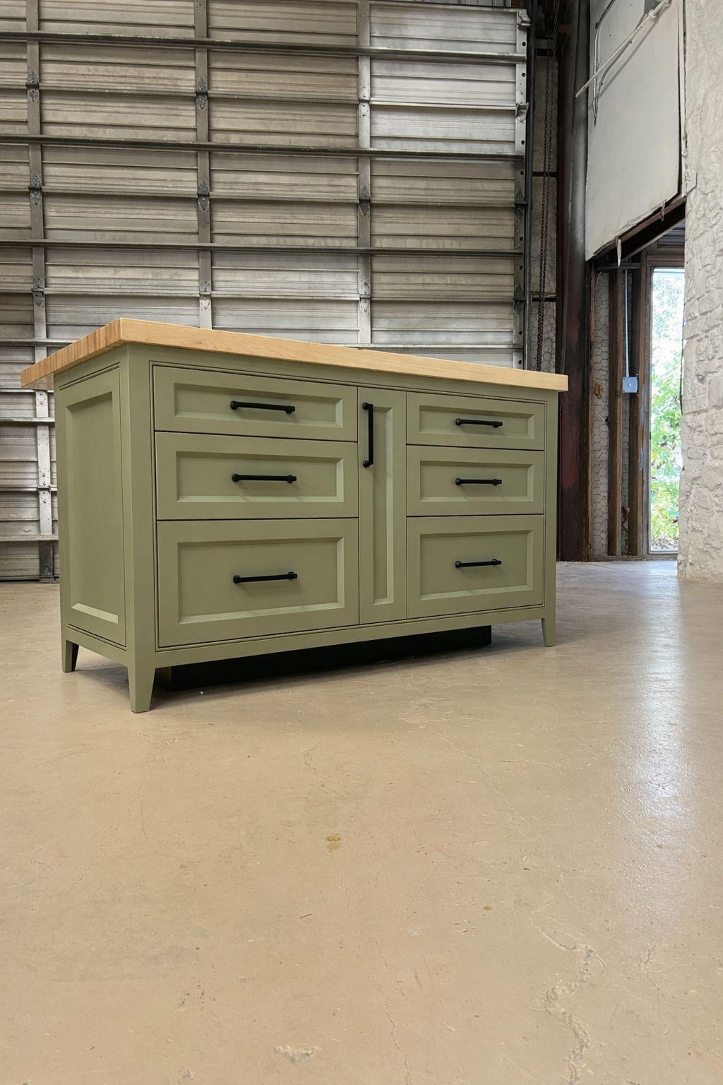 Custom Island made to store specific items per customer's request. Made by ETAYLORCO