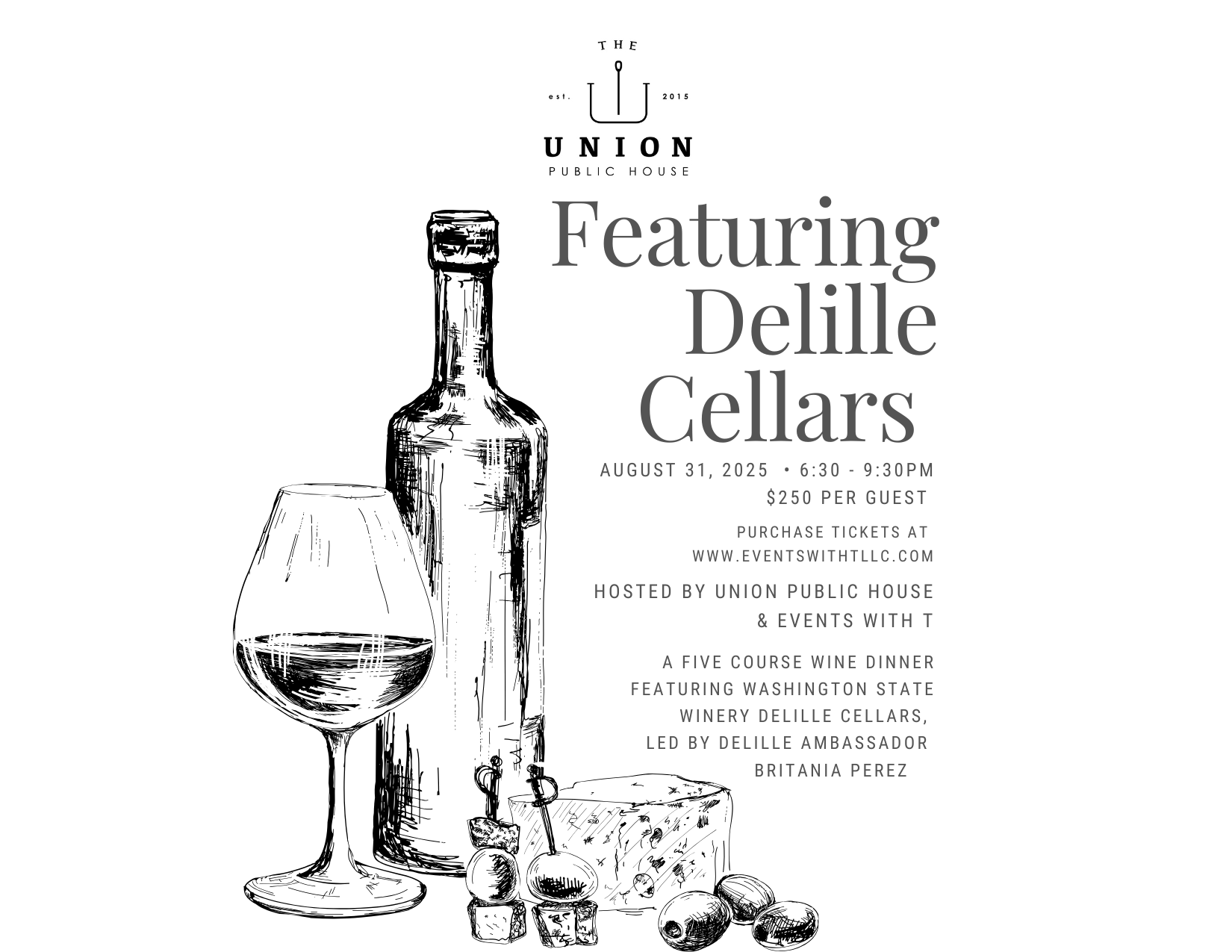 Union Public House -Delille Cellars Wine Dinner