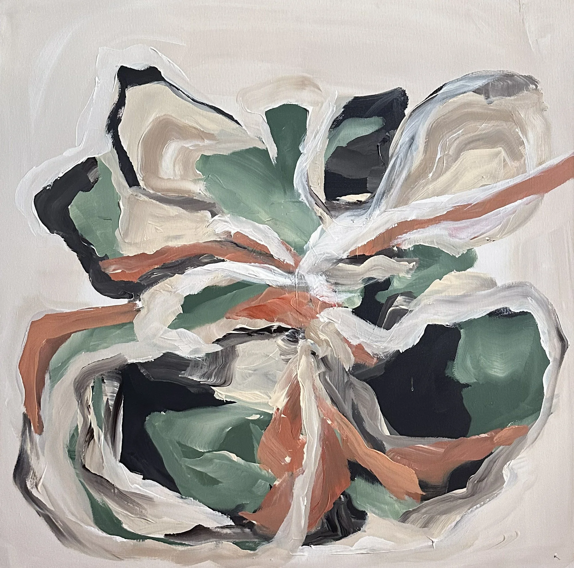 nije dostupno, apstraktna kompozicija, kolekcija 'Flourish', 90x90cm