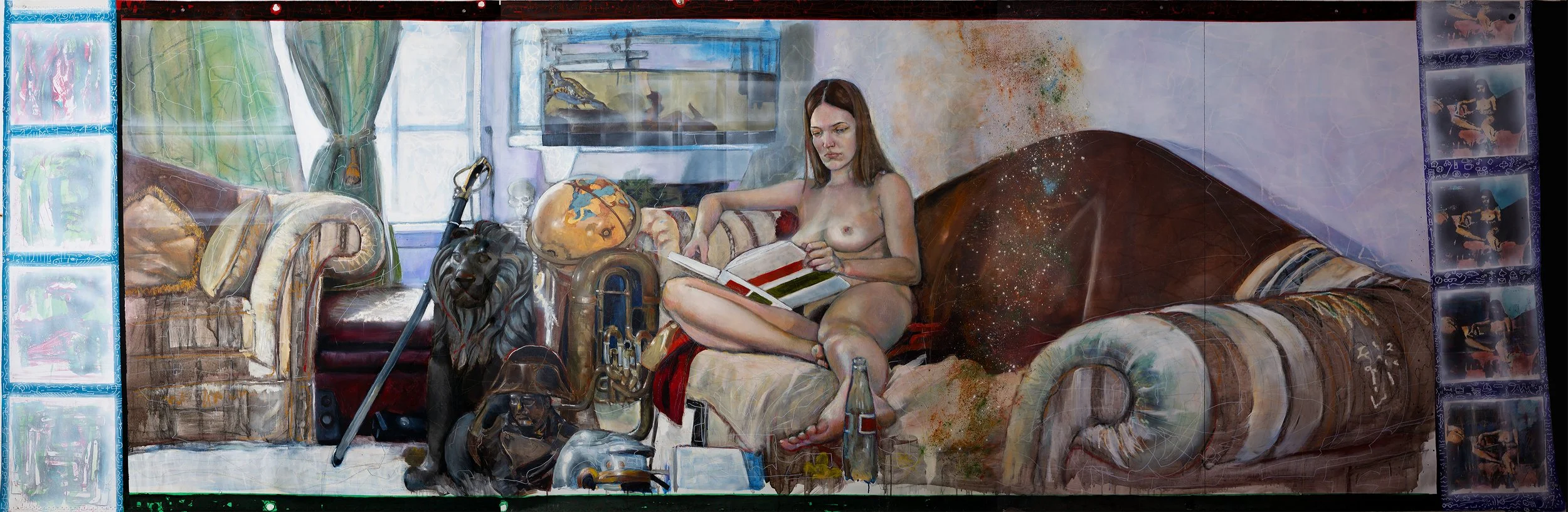 Elle Sits With The History of the World