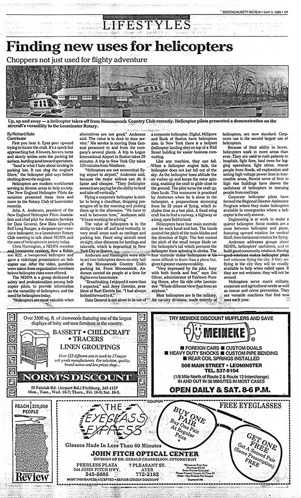 Finding New Uses for Helicopters