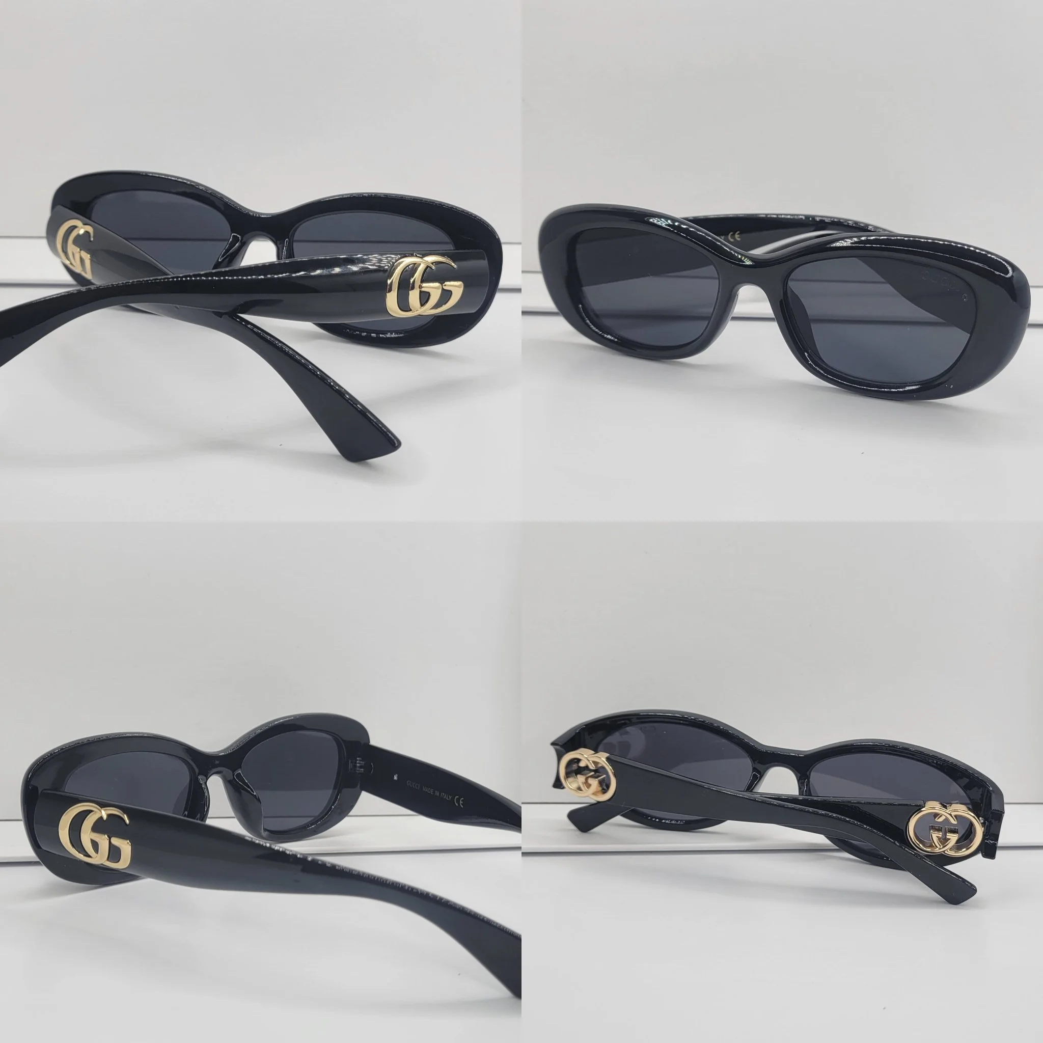 Luna Noir Luxe Oval Sunglasses