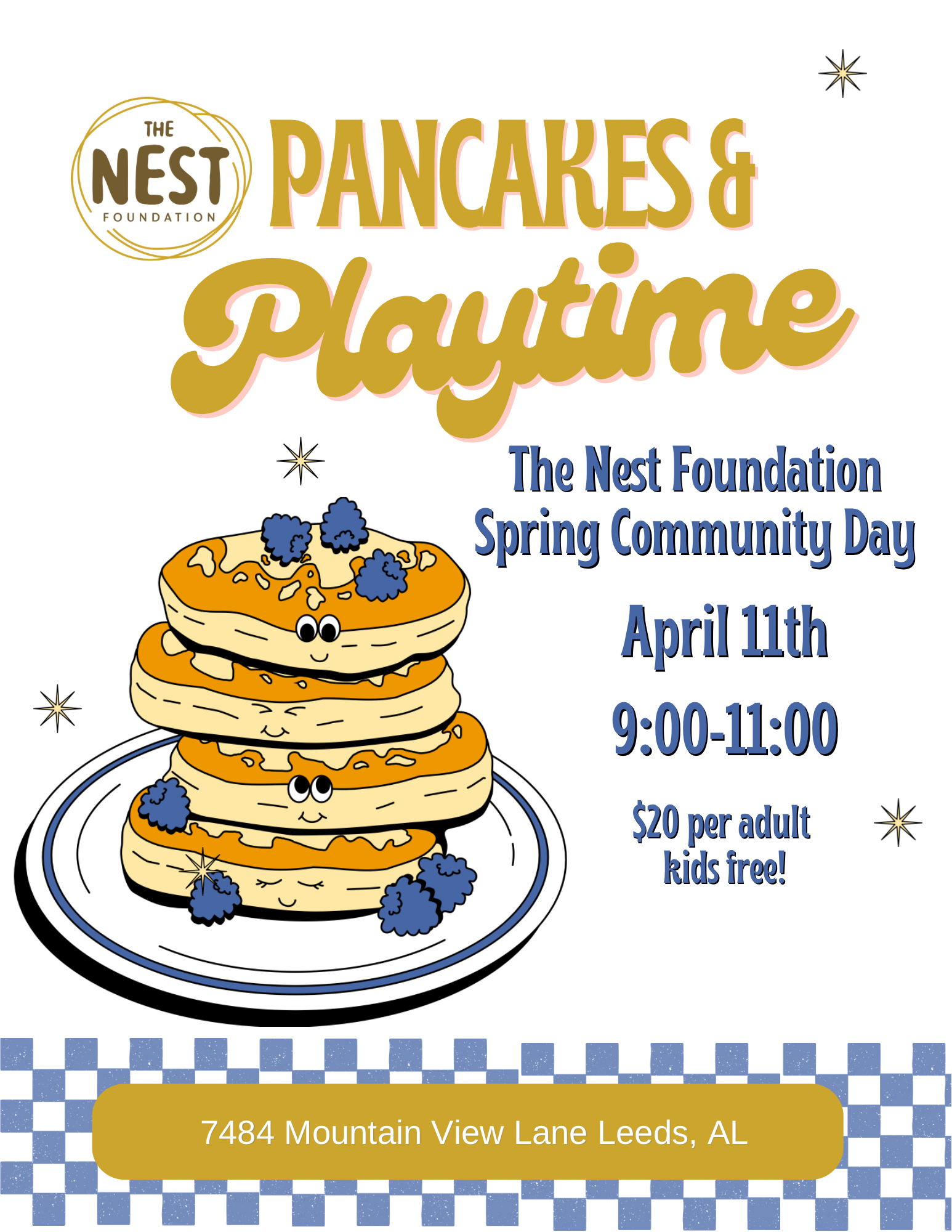 Pancakes and Playtime Spring Fundraiser