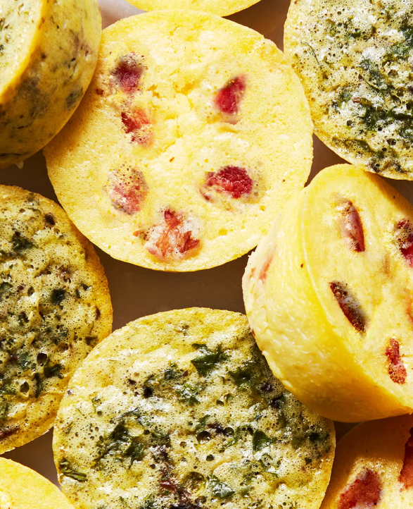 Spinach and Ham Egg bites