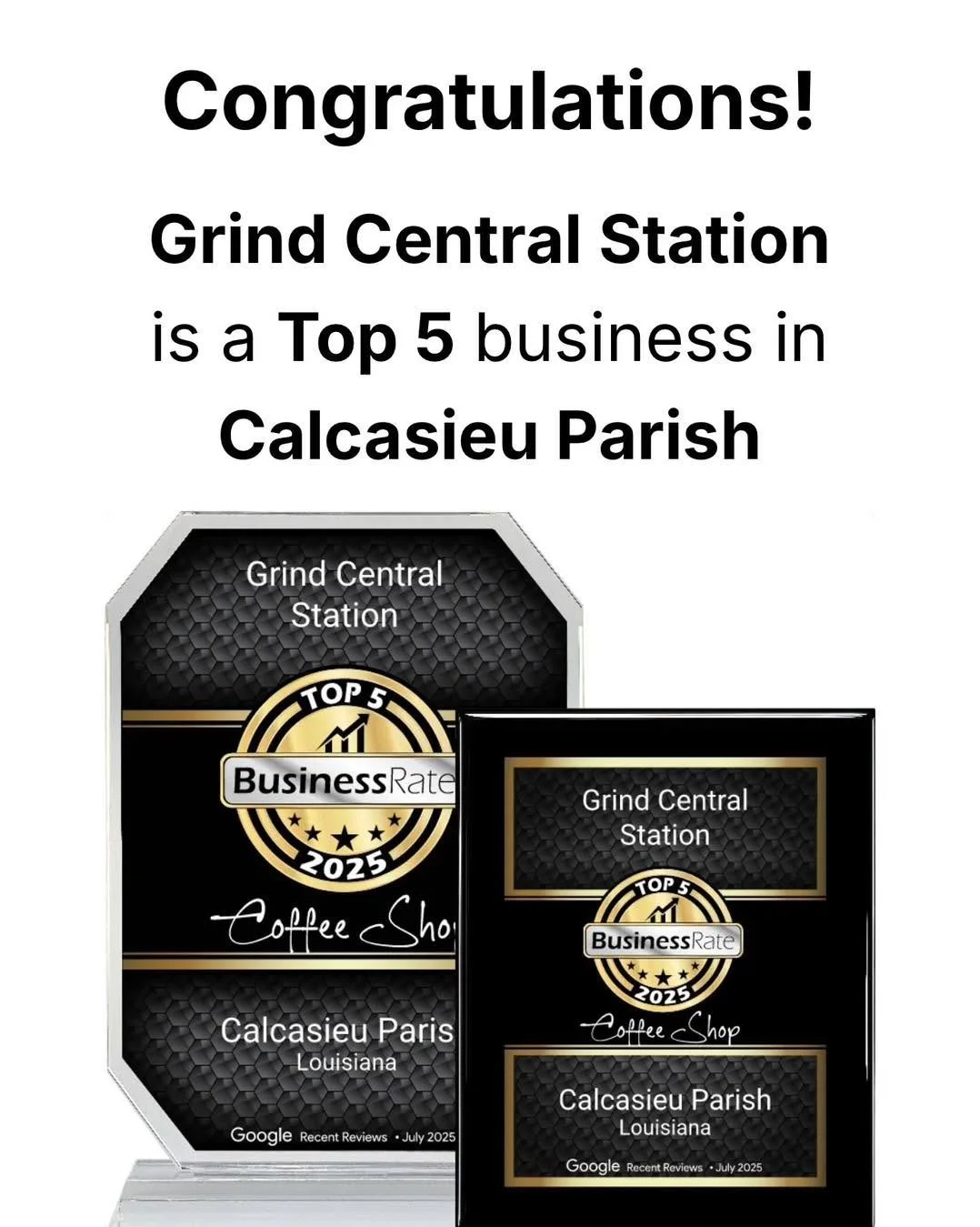 We are so honored to share that Grind Central Station was listed as one of the Top 5 Coffee Shops of 2025 based on Google Business ratings and reviews. ☕🤍

This means more to us than we can put into words. Every review, every kind comment, and every