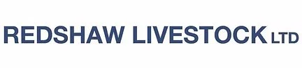 Redshaw Livestock Ltd logo with blue text on a white background