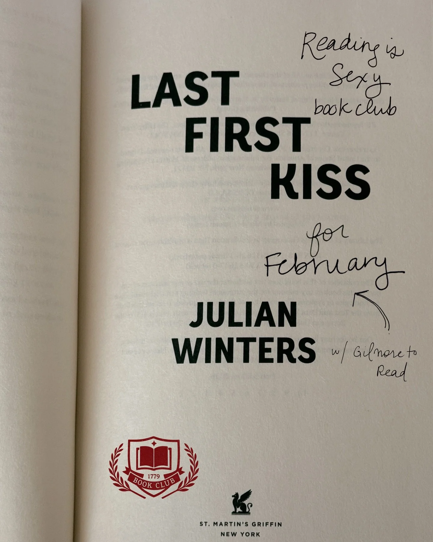 our February reading schedule 💞

Reading Is Sexy is our Gilmore inspired romance specific book club where I try to find beloved themes, tropes, lessons from the show and find new voices and characters to love them in! Last First Kiss is friends to l