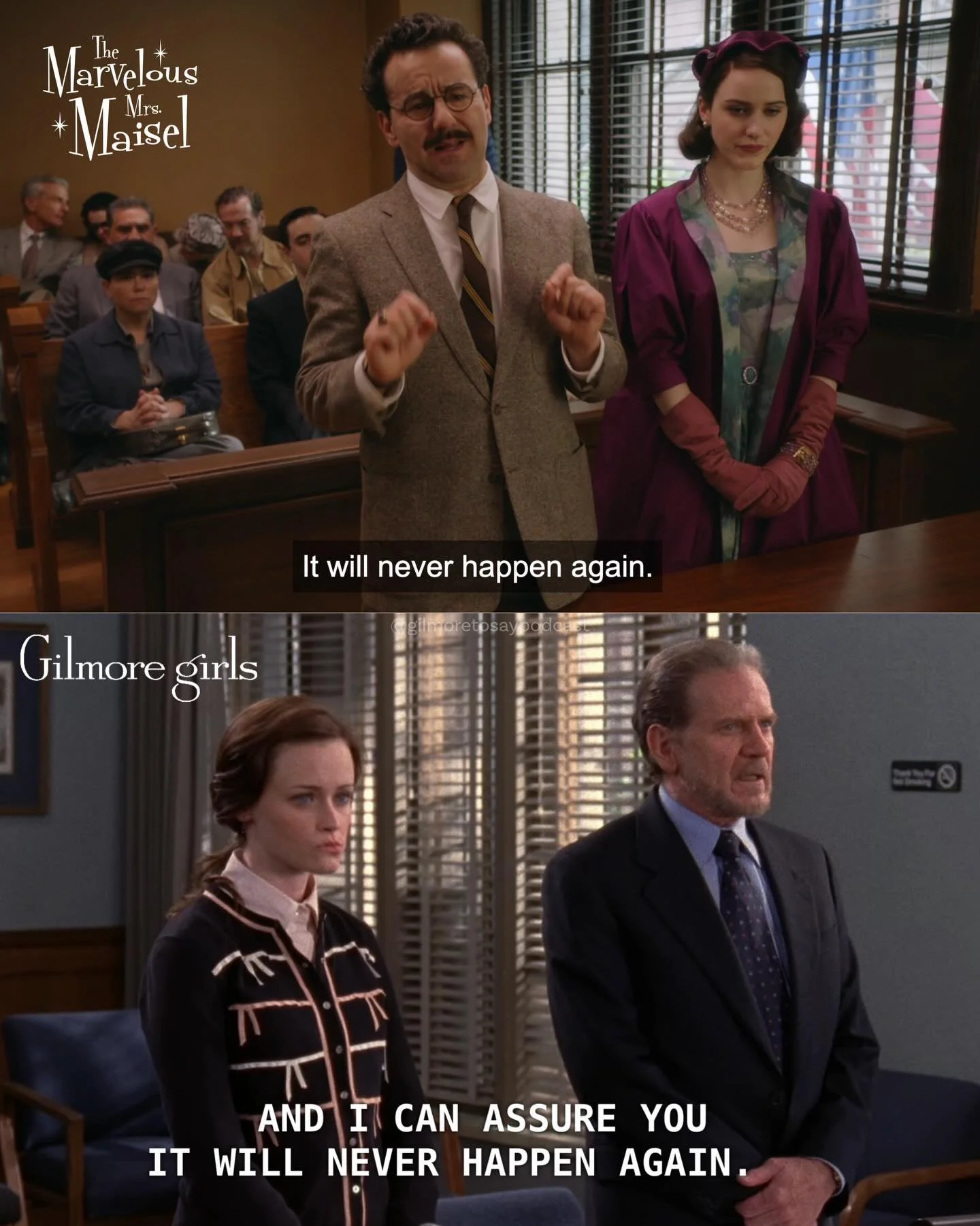 Maisel v Gilmore 👨🏻&zwj;⚖️🍊

This week on A Marvelous Time, we found some small parallels between Maisel and Gilmore and it really has us wondering about Daniel Palladino&rsquo;s citrus intake. 

If you want to hear our thoughts on Maisel and find