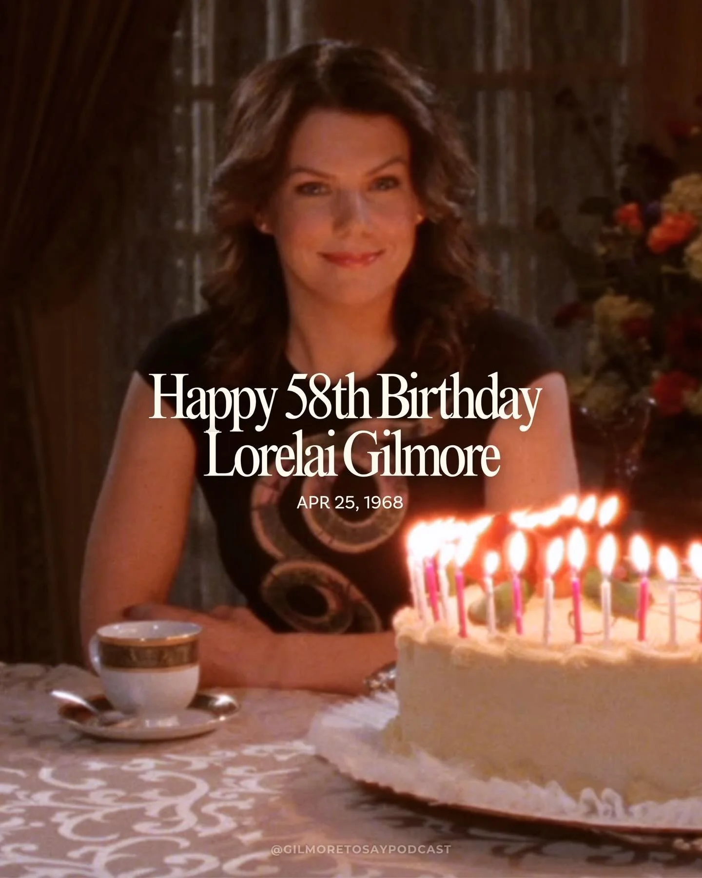 happy birthday, mom ☕️📸🎂

What would you give Lorelai Gilmore for her 58th birthday? And what would be the itinerary for birthday week?! Sephora and coffee bowls to start of course!