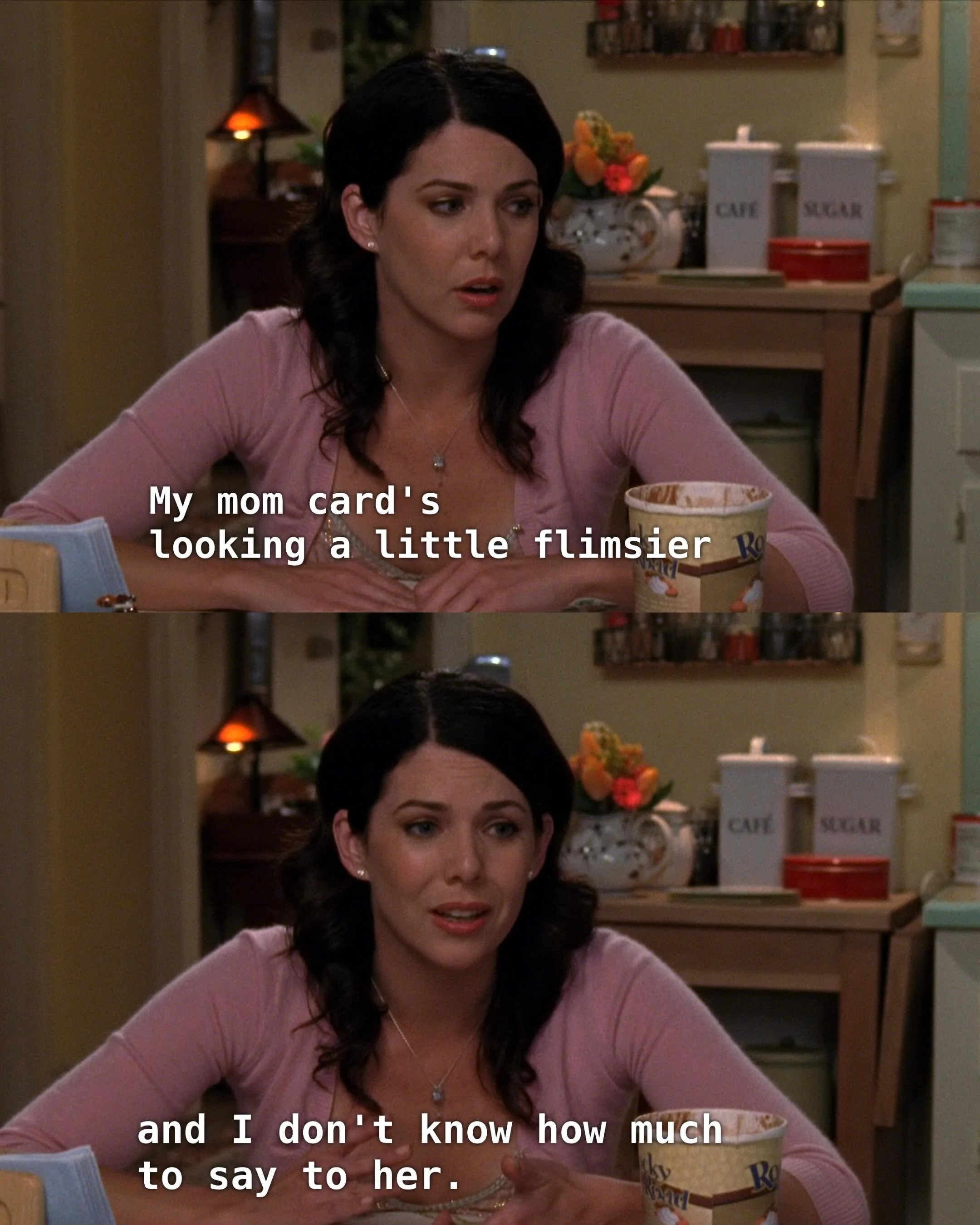Did Lorelai&rsquo;s &ldquo;mom card&rdquo; get flimsier after Rory went to college?

In Season 5, Lorelai didn&rsquo;t quite know how to navigate her relationship with Rory anymore, especially after the shocking revalation that Rory slept with her ma