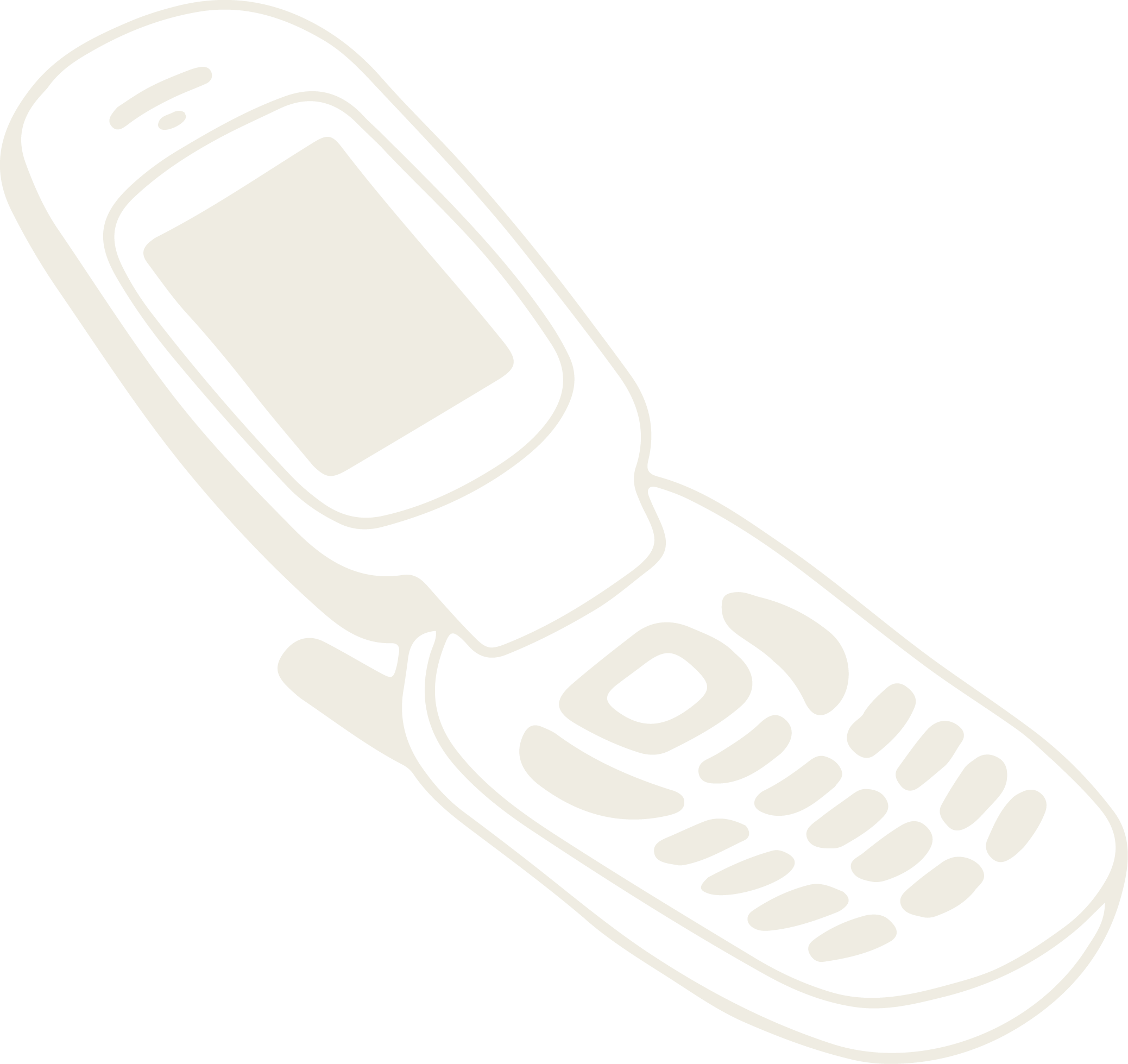 Illustration of a flip phone in black and white
