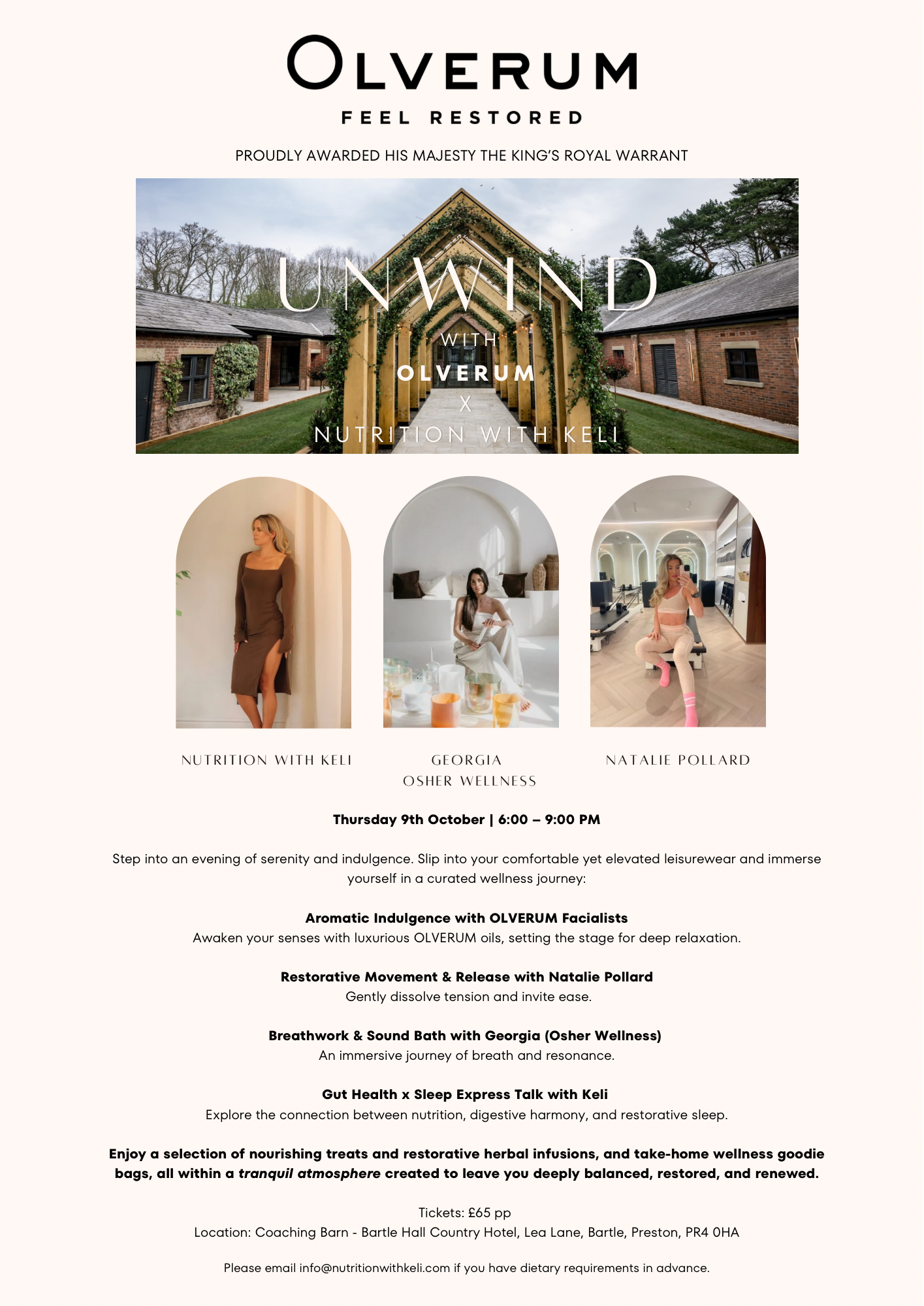 UNWIND                              OLVERUM × Nutrition With Keli