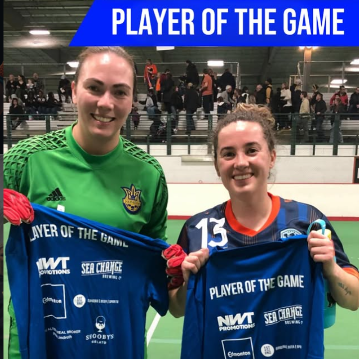 Coach Lindsay Kitson Named Player of the Game at the Mini World Cup
