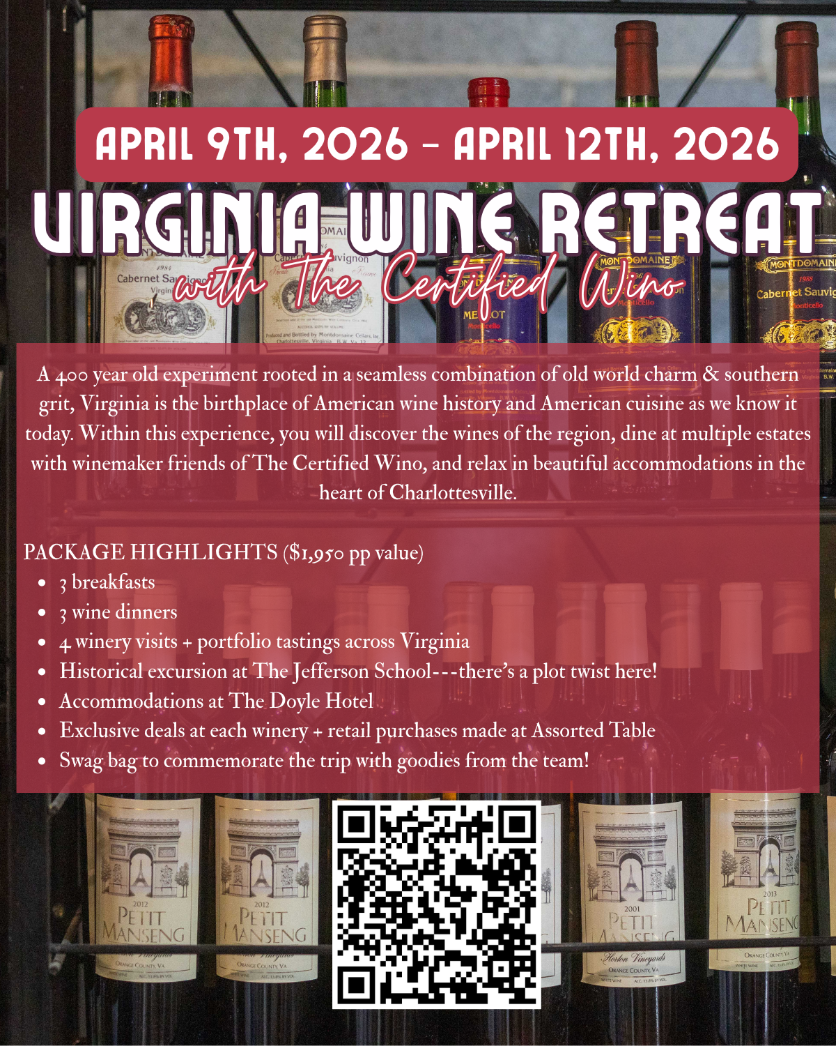 VA Wine Tour 2026 