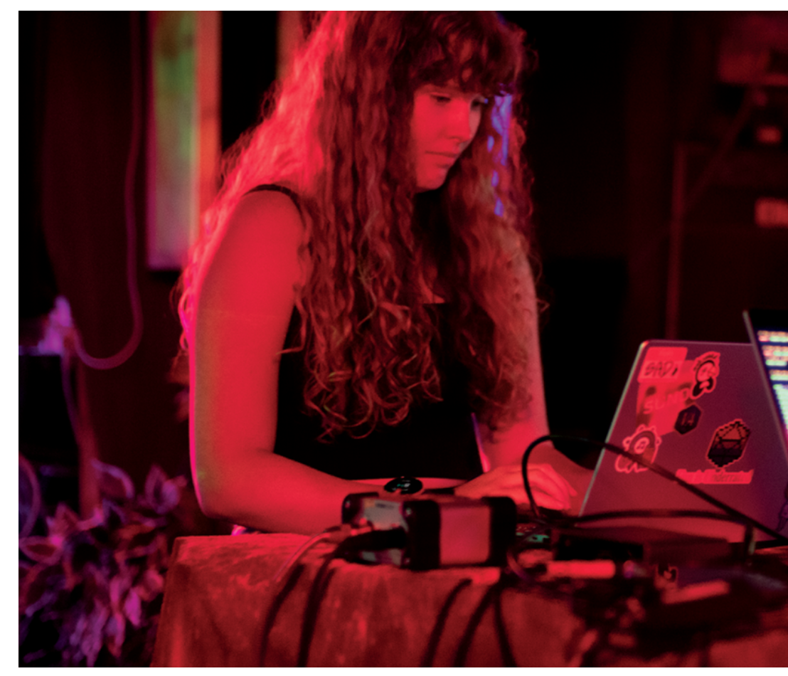 School of Computer Science alum Sara Adkins performing live