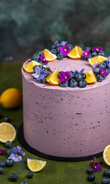 Triple Berry Honey Cake