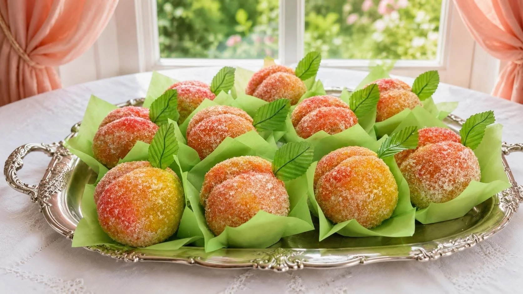 Classic Peach mini cake (Minimum order from 6 pcs)