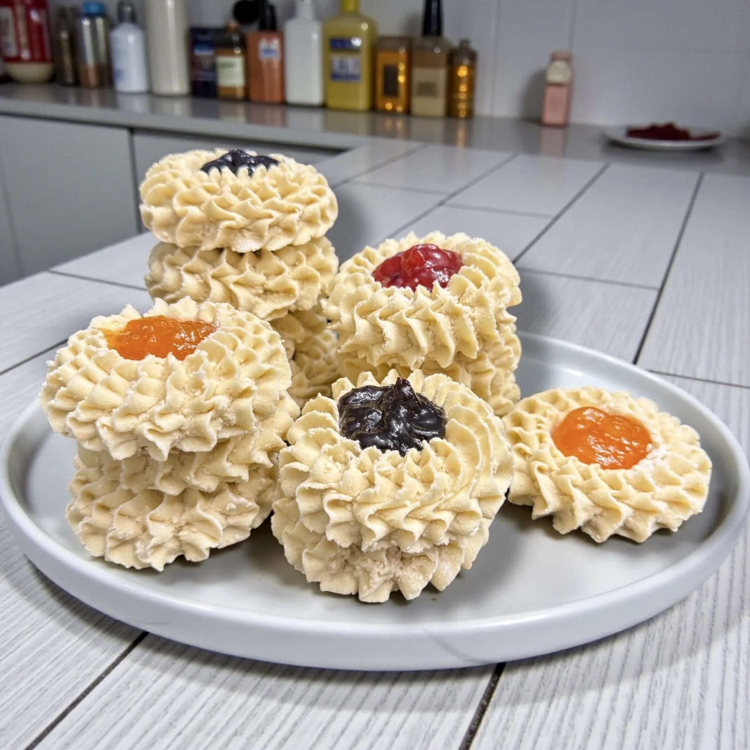 Frozen natural cookies with jam (9 pcs)