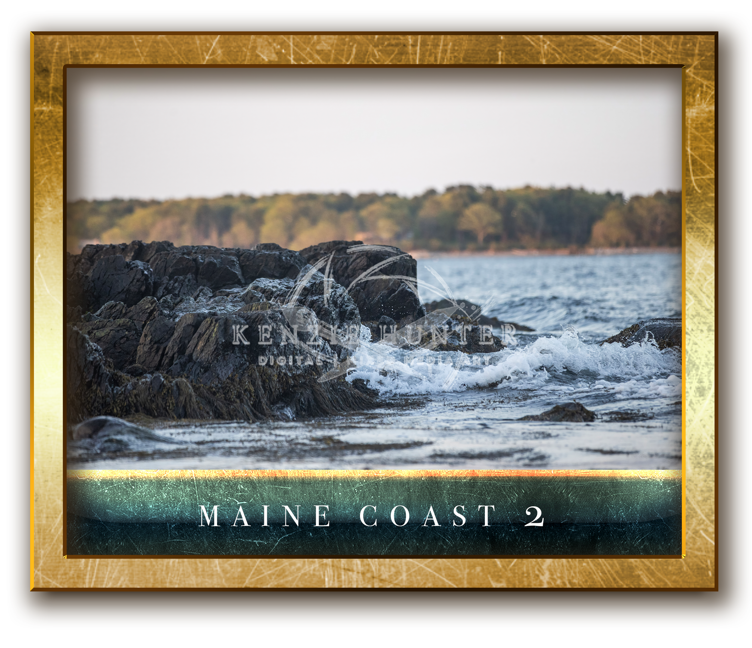 Maine Coastline  2 Backgrounds