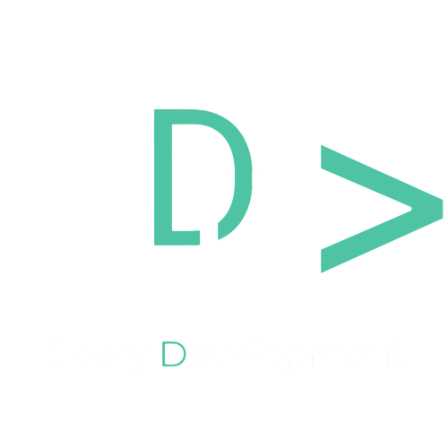 Deery Development logo featuring coding symbols and the company name