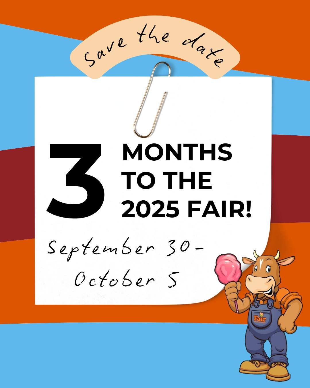 Who else is ready to eat their weight in fried Oreos, candy apples, and cotton candy? Only 3 months to go!