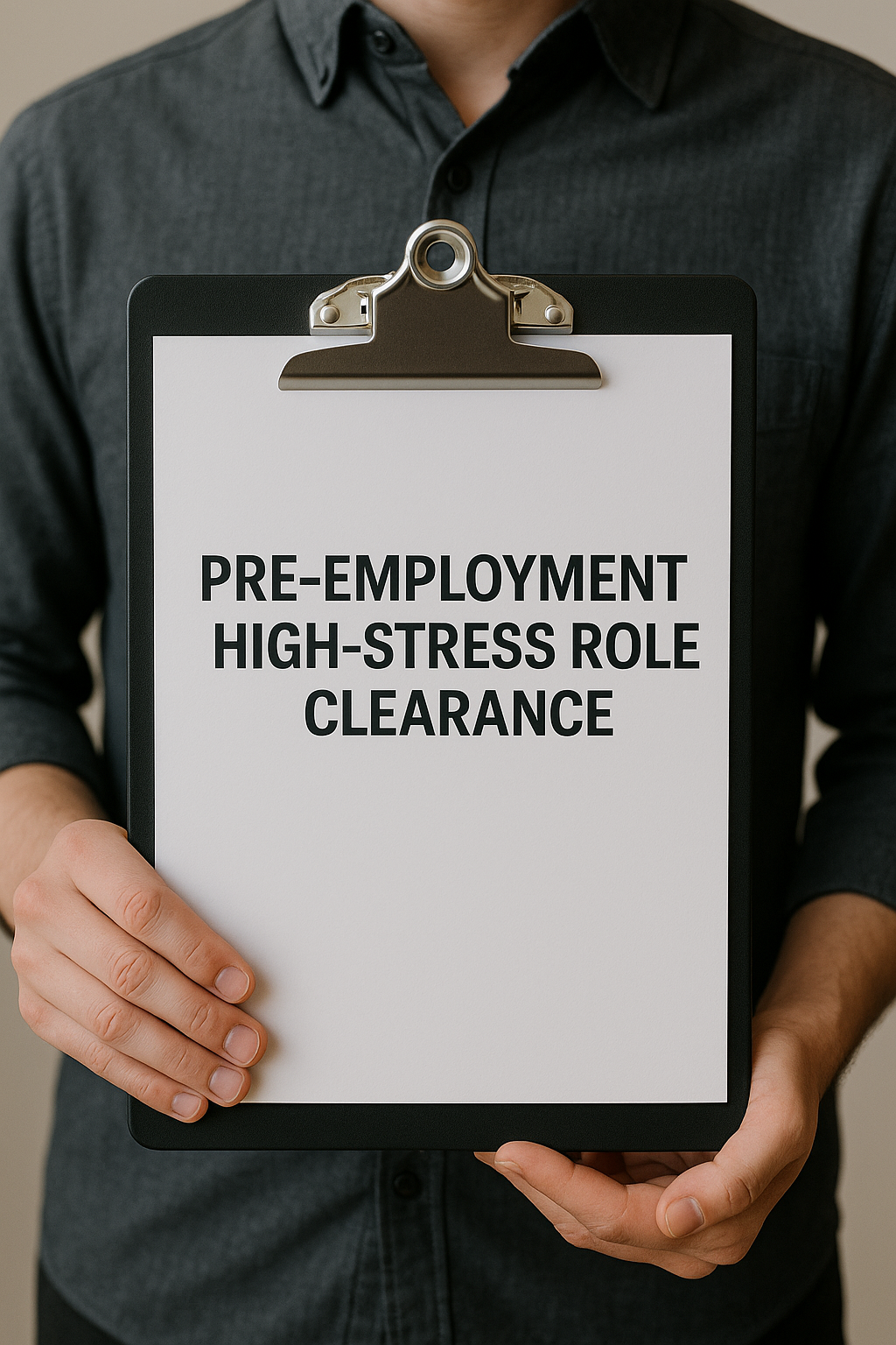 Pre-Employment/ High-Stress Role Clearance