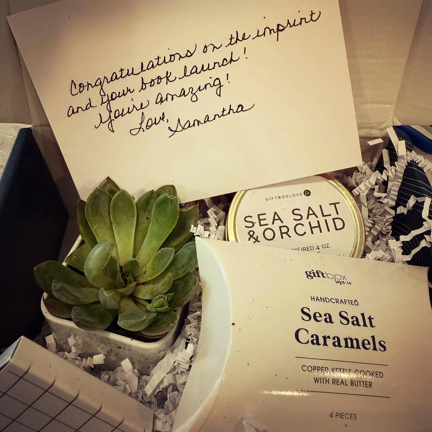 I was having a tough day.

Then this arrived on my doorstep.

A gift symbolizing a connection.

A 20+ year friendship.

A reminder of what&rsquo;s really important. 

And gratitude filled me up. For the person who knew me &ldquo;way back when&hellip;