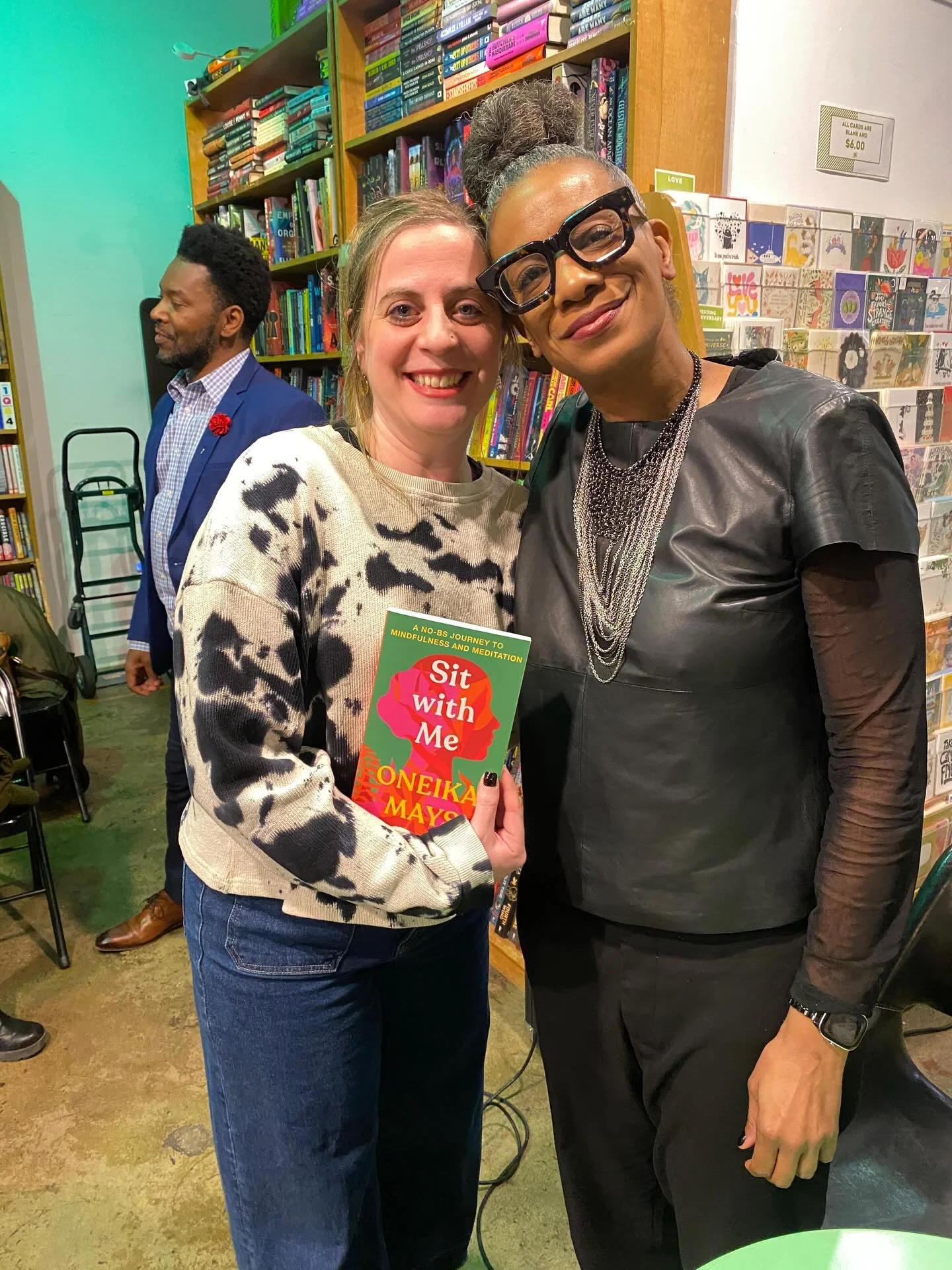 &ldquo;Meditation is for messy people.&rdquo; 

What a joy last night to celebrate the book launch of my client, writing community member, advice-giver-extraordinaire and dear, beloved friend: @oneikamays .

It is nothing short of divine timing that 
