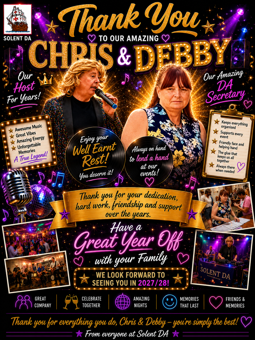 Thank You Chris &amp; Debby Deane