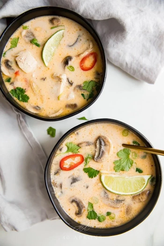 Tom Kha Gai Soup (Recipe by 40 Aprons)