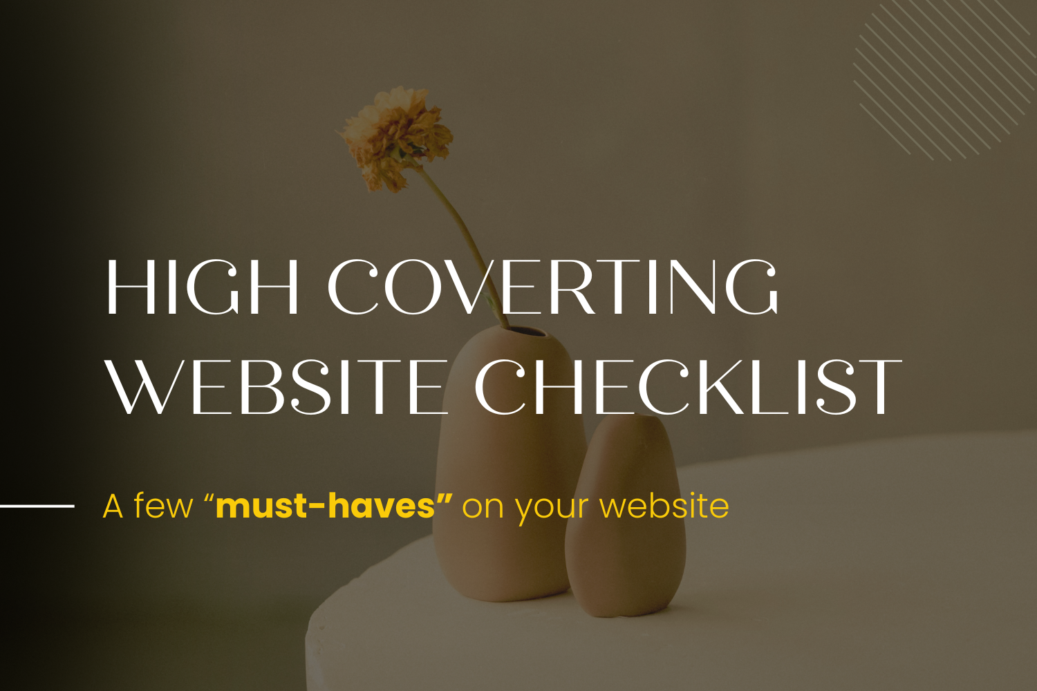✦ High-Converting website checklist