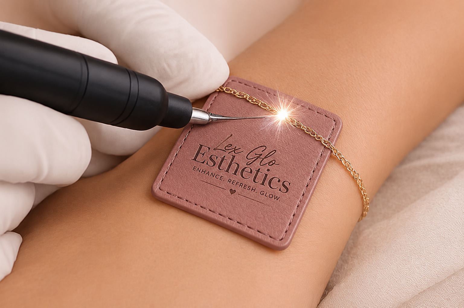 Lex Glo Esthetics offers permanent jewelry services in and around Crawfordville, FL (Wakulla County)