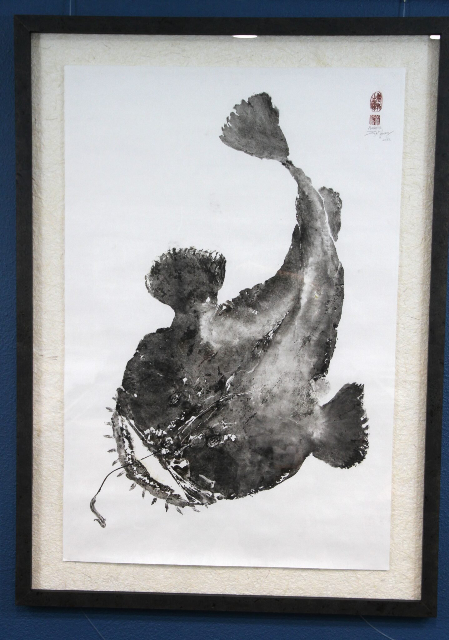 Monkfish - Anglerfish - Shadowbox Framed.jpeg