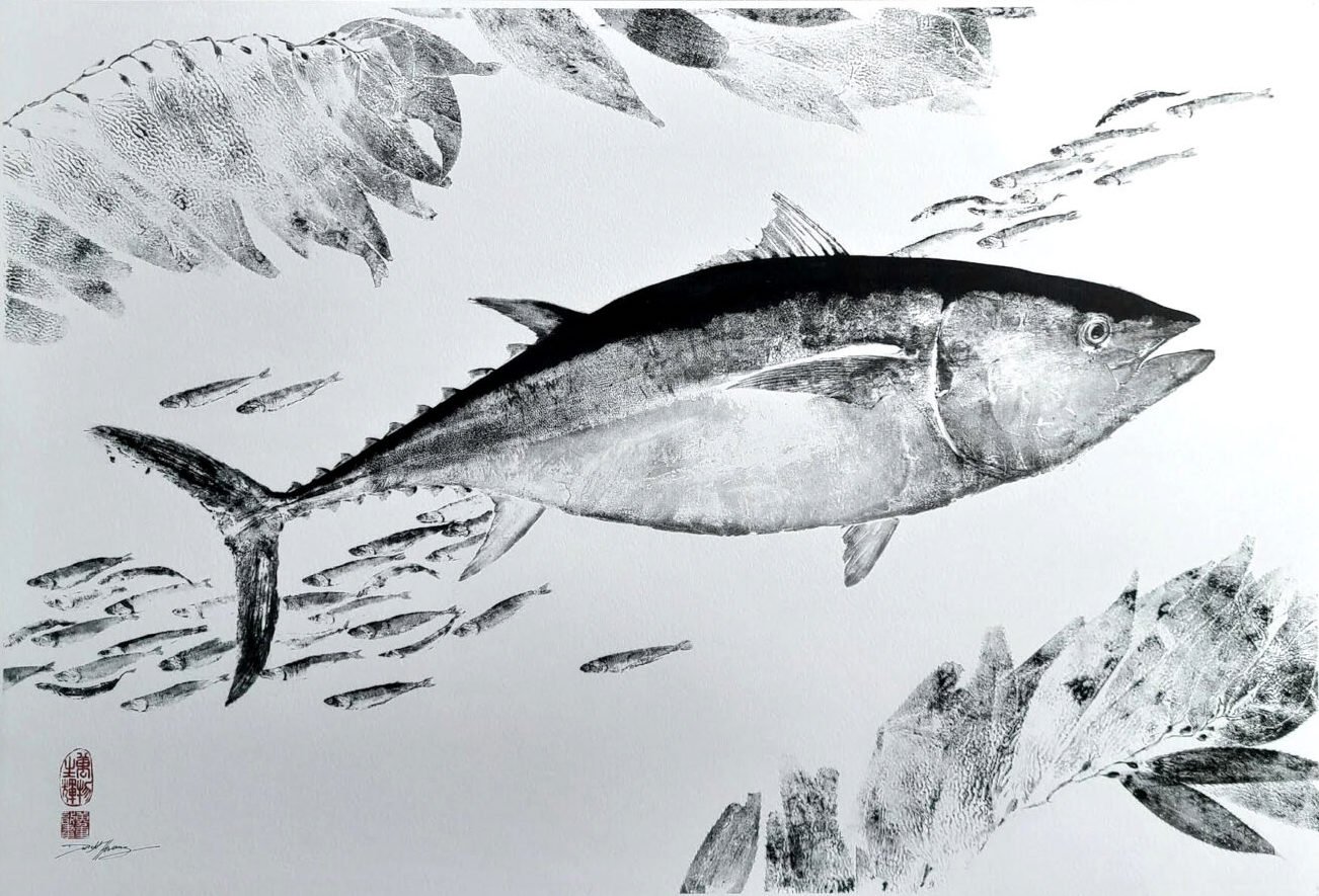 Bluefin Tuna Amongst Kelp & Anchovies .jpeg
