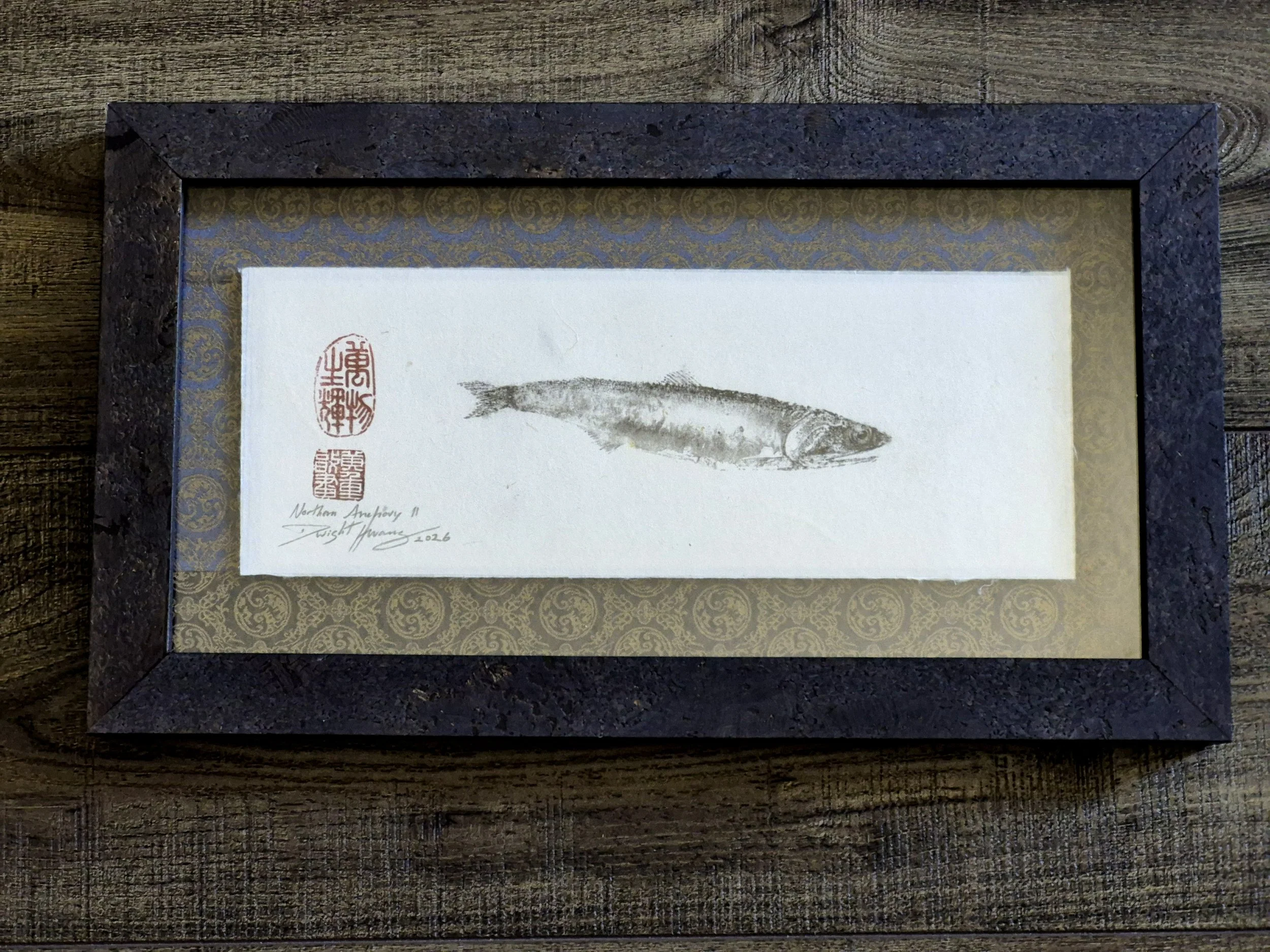 Northern Anchovy II 16x9" - 2026 (FRAMED)