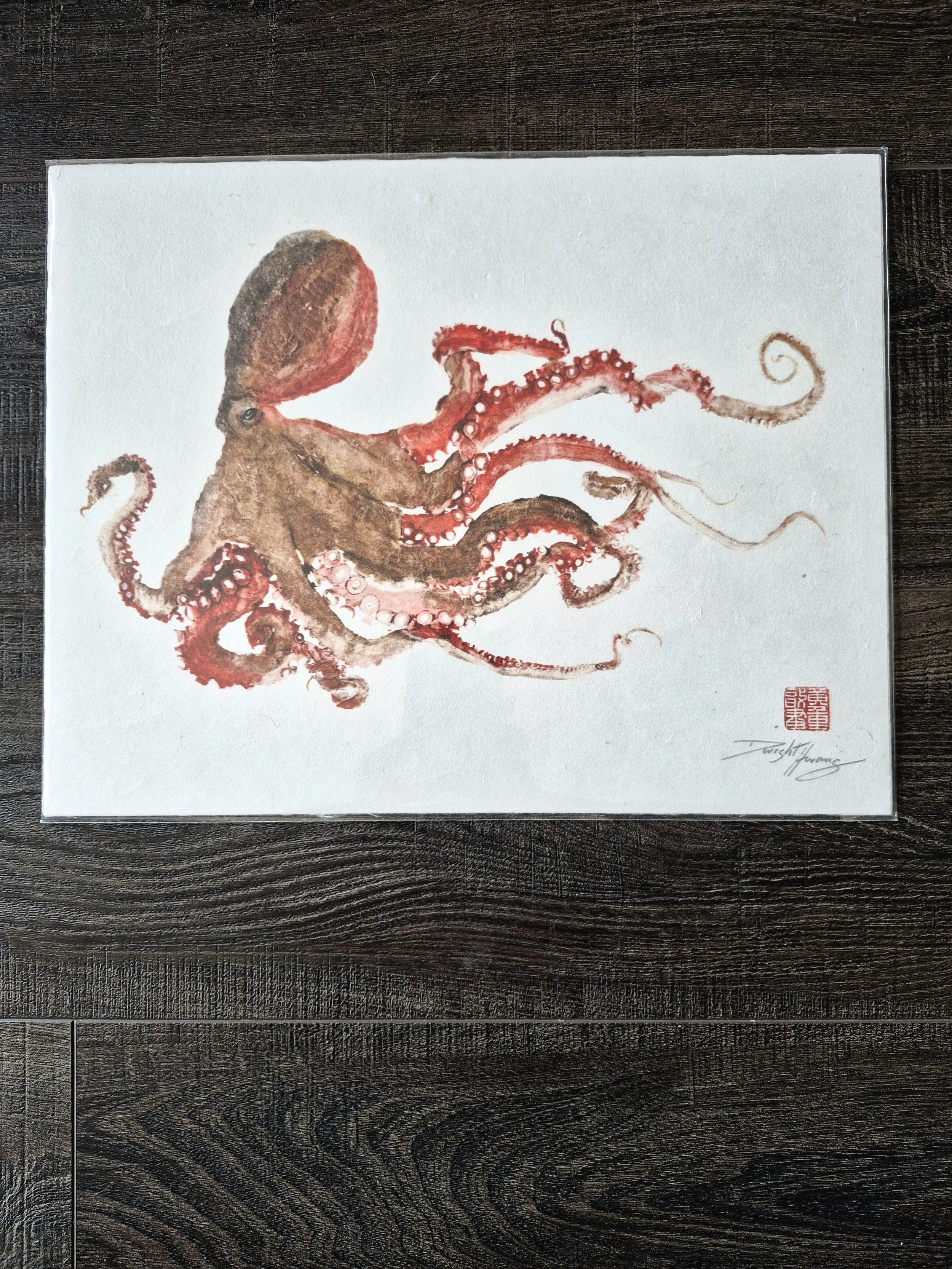 Octopus Magic Carpet Color Reproduction 11x14"
