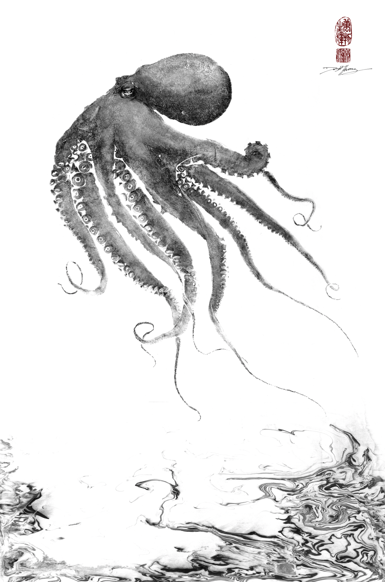 Octopus Floating Above Suminagashi.png
