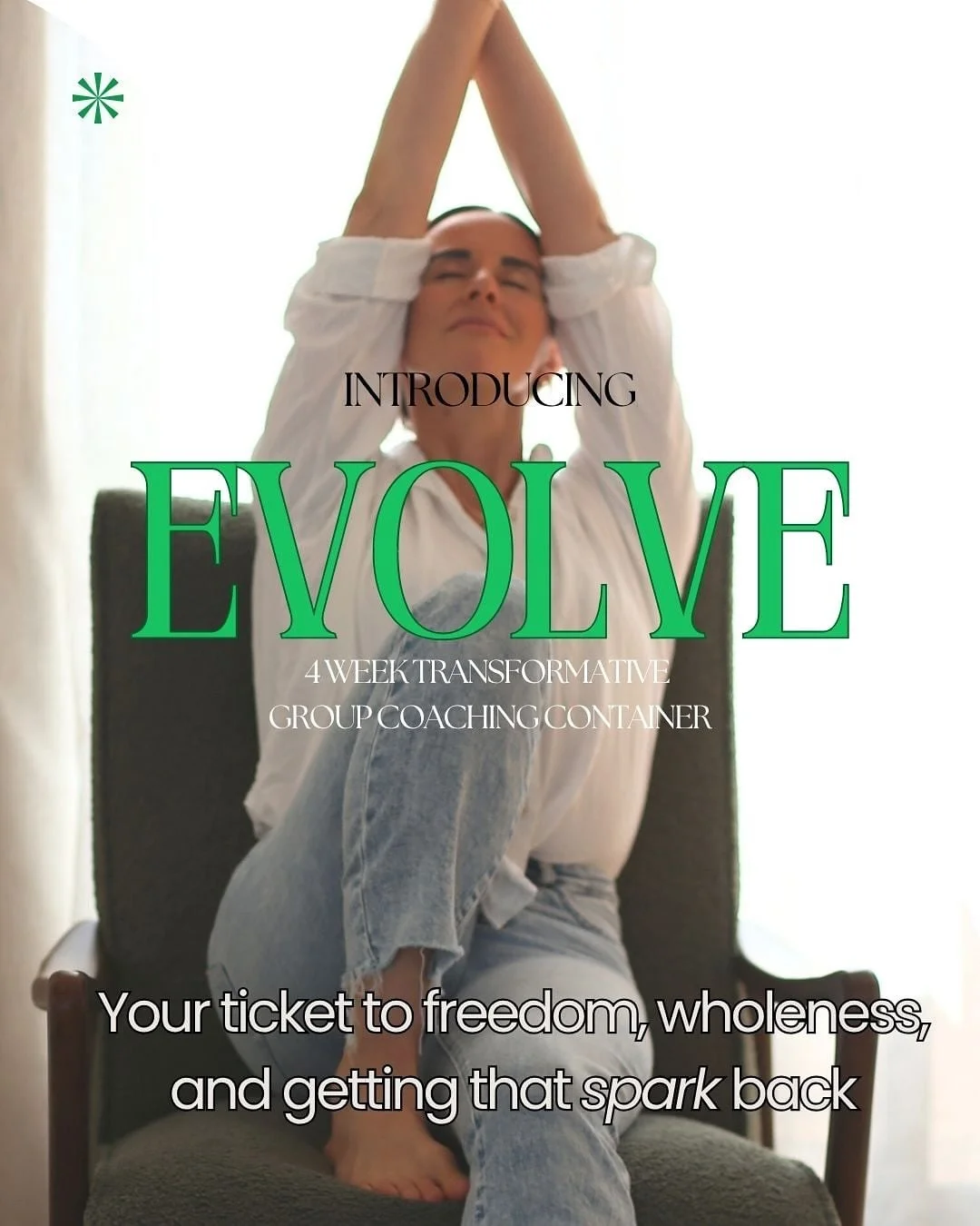 You deserve more.  You are worthy of better. 
And you can have it ⚡️ 
With every cell in my body I believe that.
THIS is your ticket to EVOLUTION ♥️
We begin Wednesday 19th November - just in time to move into the year’s end feeling