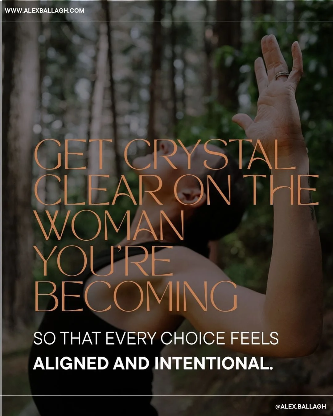 You know the version of you who feels grounded, nourished, and clear on who she&rsquo;s becoming?

She&rsquo;s waiting. But every time you put her off for &ldquo;when life slows down,&rdquo; she drifts a little further away.

Another week of busyness