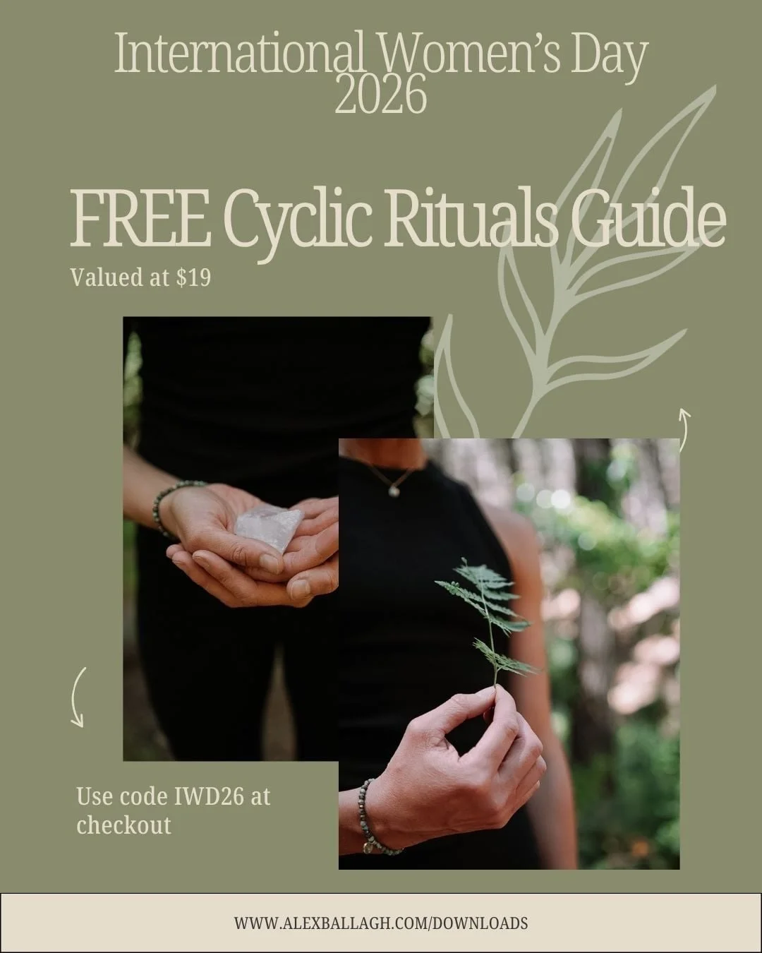 International Women&rsquo;s Day is this Sunday ✨

... and so I've got an epic freebie for you 😉 

One of the most empowering things I ever did for myself was start tracking my cycle.

When I began understanding the different phases of my cycle, I re