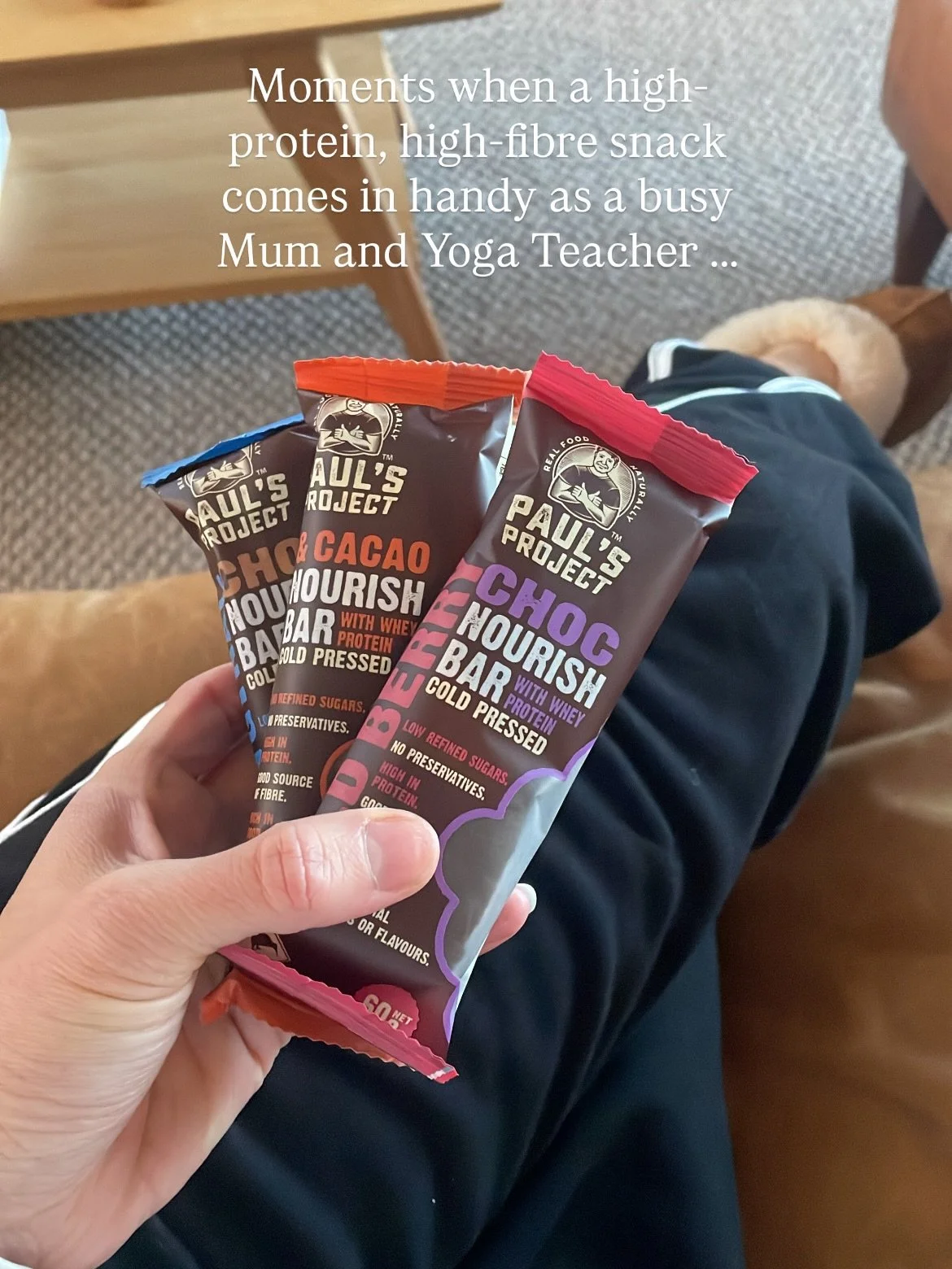On busy days when I need real nourishment without reaching for ultra-processed snacks.

If you're looking for the same - and a bar that doesn't compromise on nutrition- head over to @pauls_project_ and check out the range for yourself

You're welcome