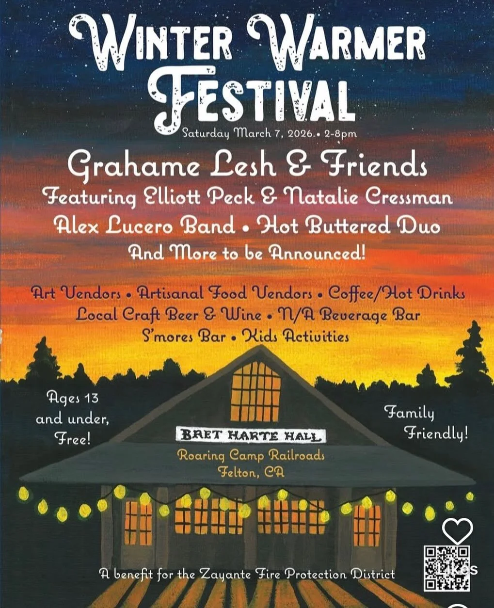This Saturday I will be at Winter Warmer Festival at Roaring Camp @winterwarmer831