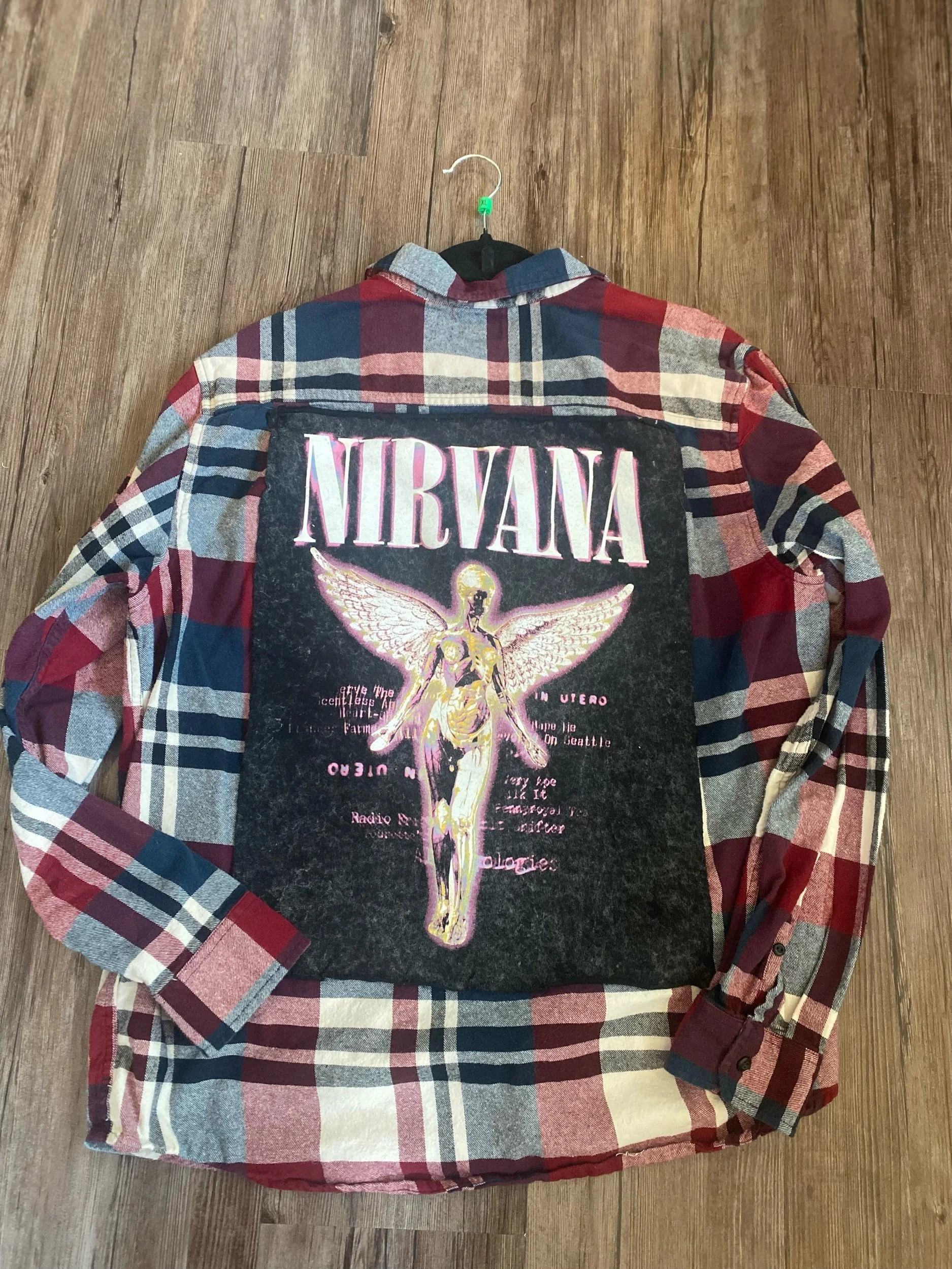 Upcycled Nirvana X-Large Flannel