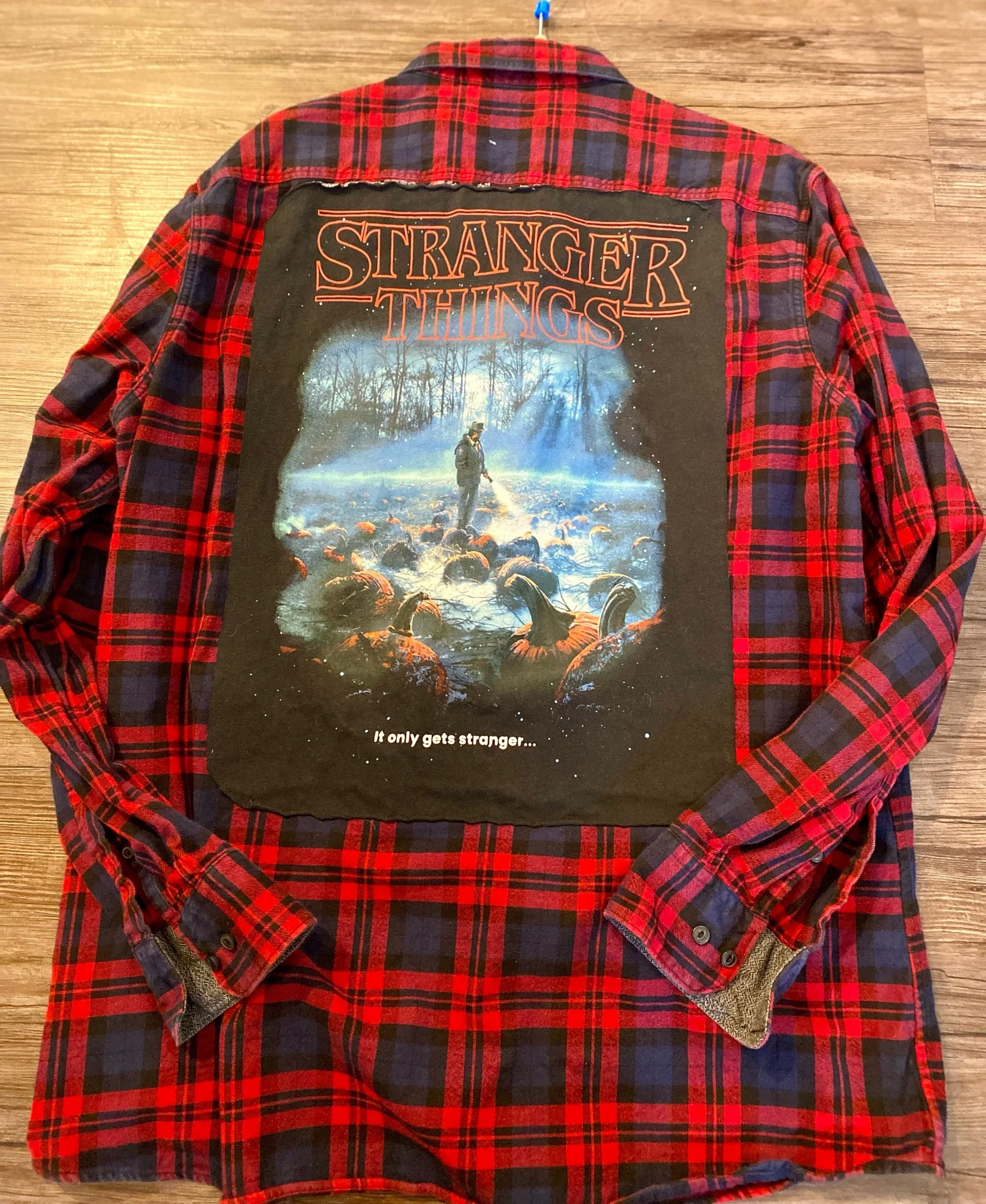 Upcycled Stranger Things XXLarge Flannel