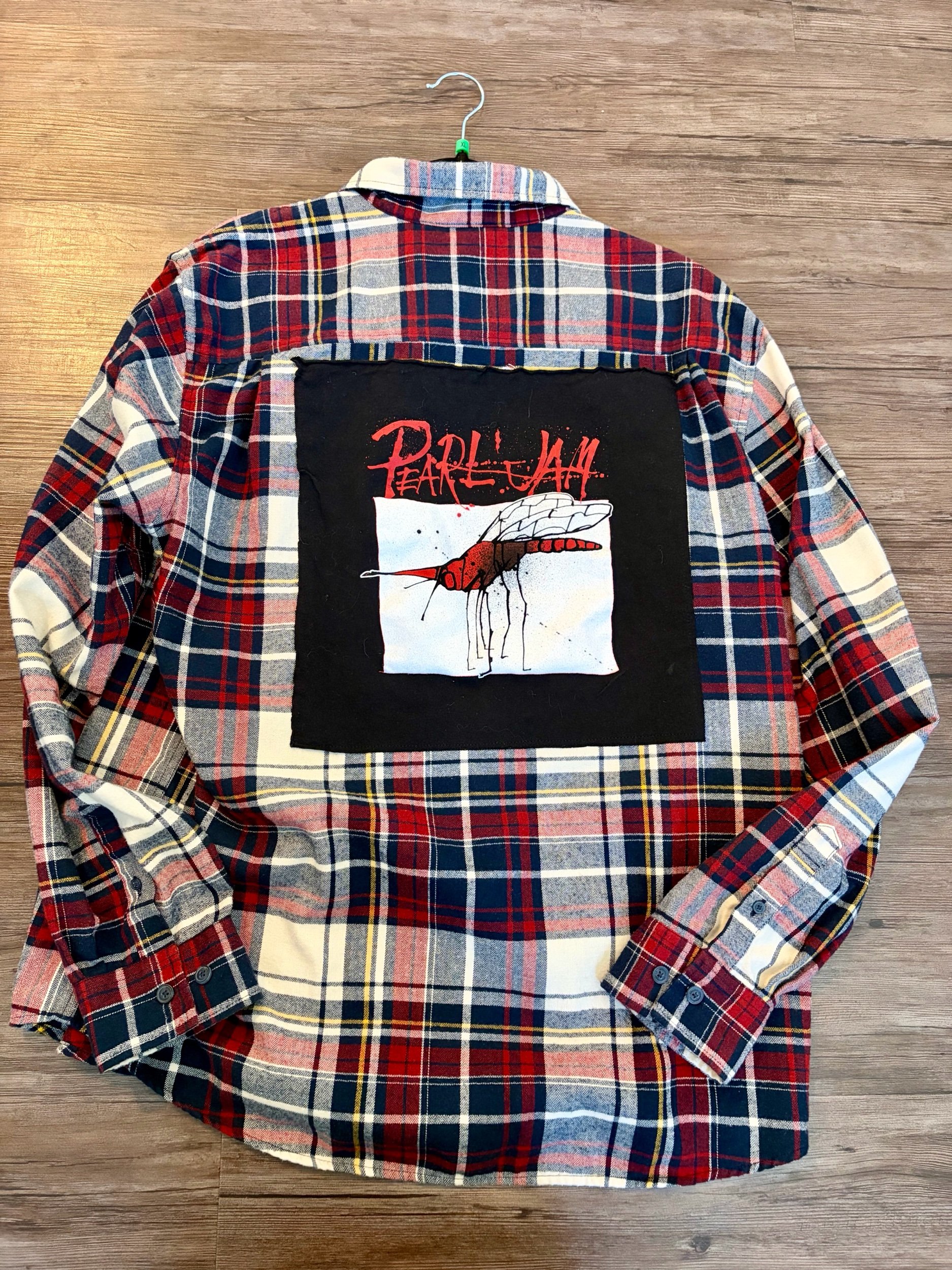 Upcycled Pearl Jam X-Large Flannel
