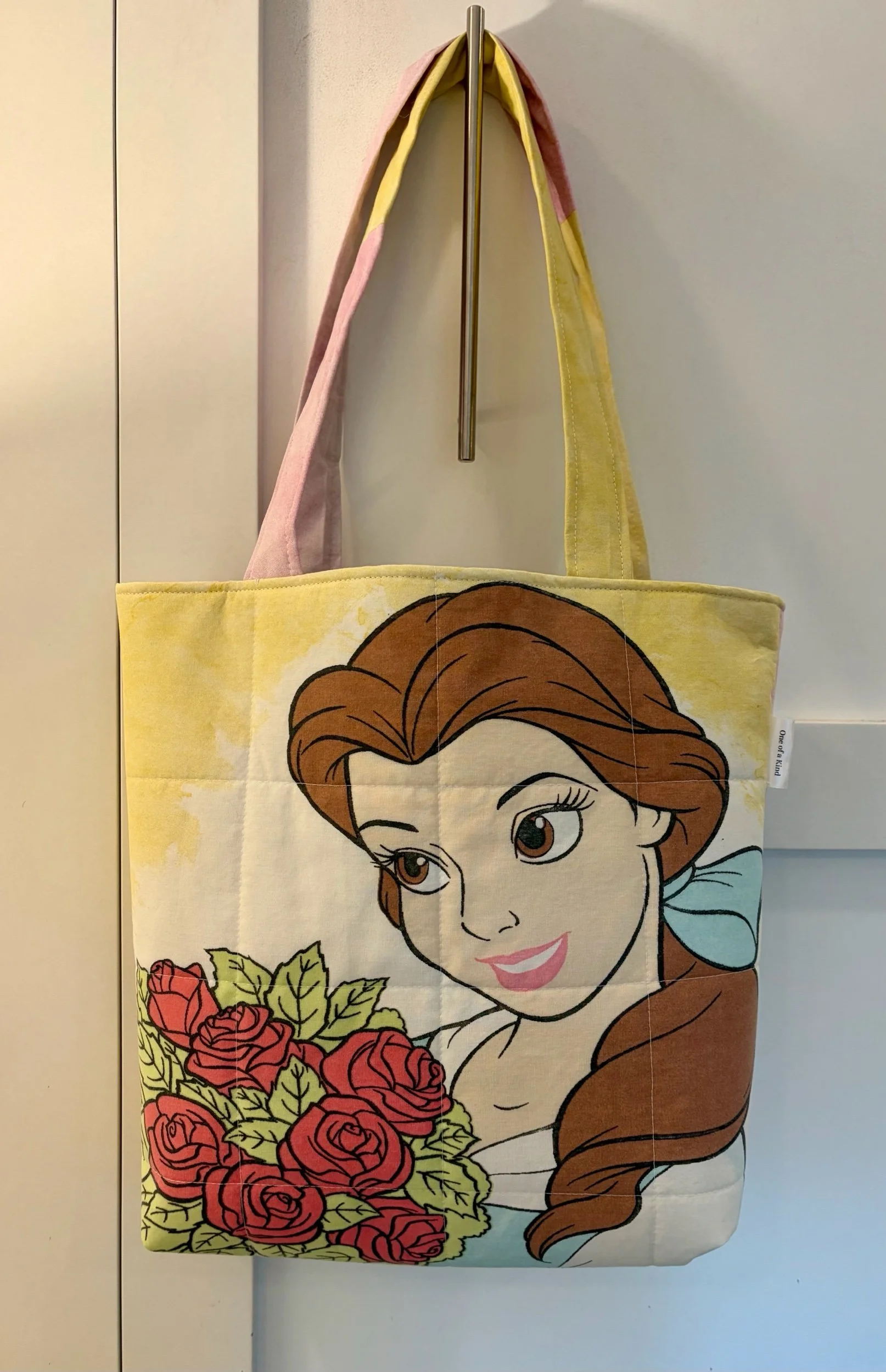 Upcycled Disney Beauty and the Beast X-Large Tote