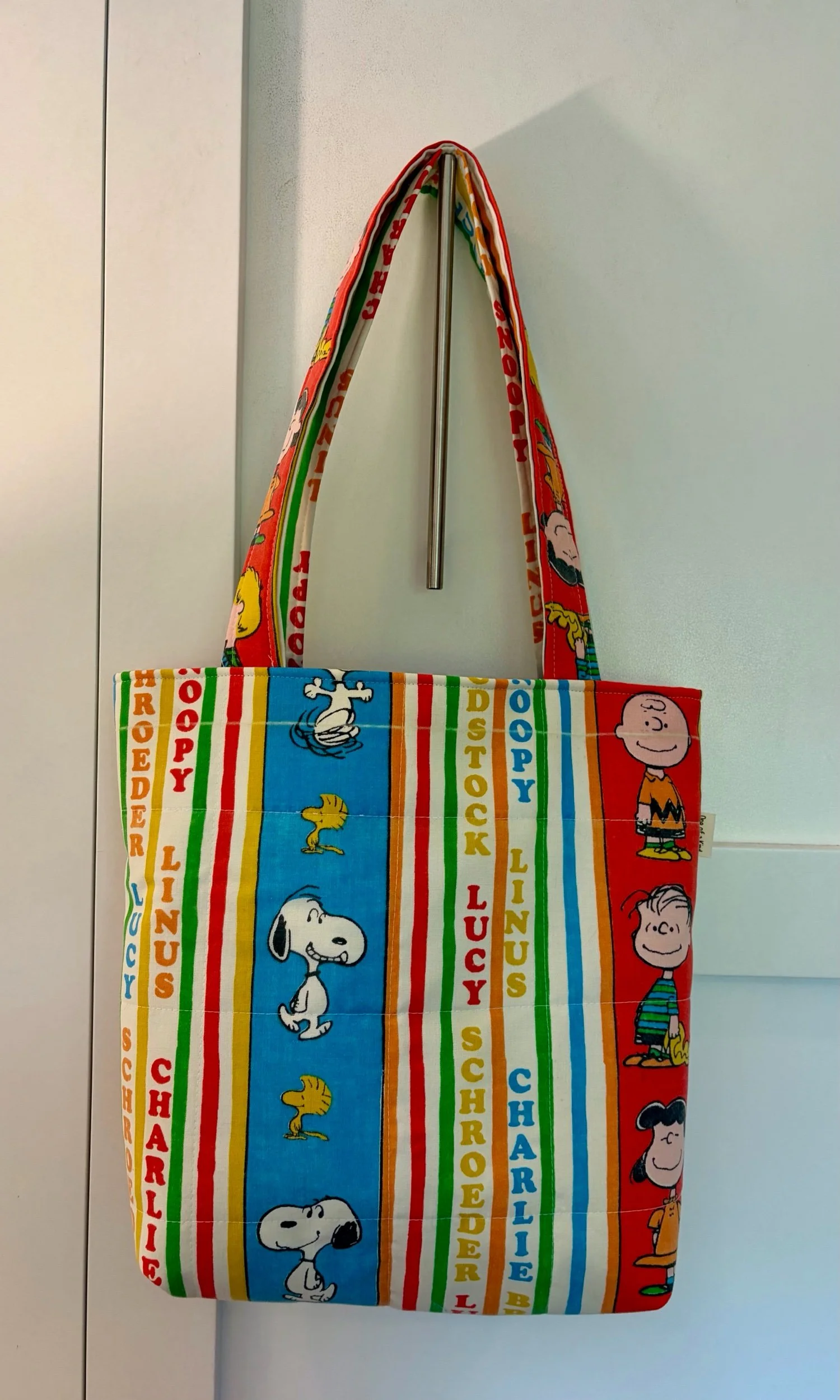 Upcycled Charlie Brown Large Tote