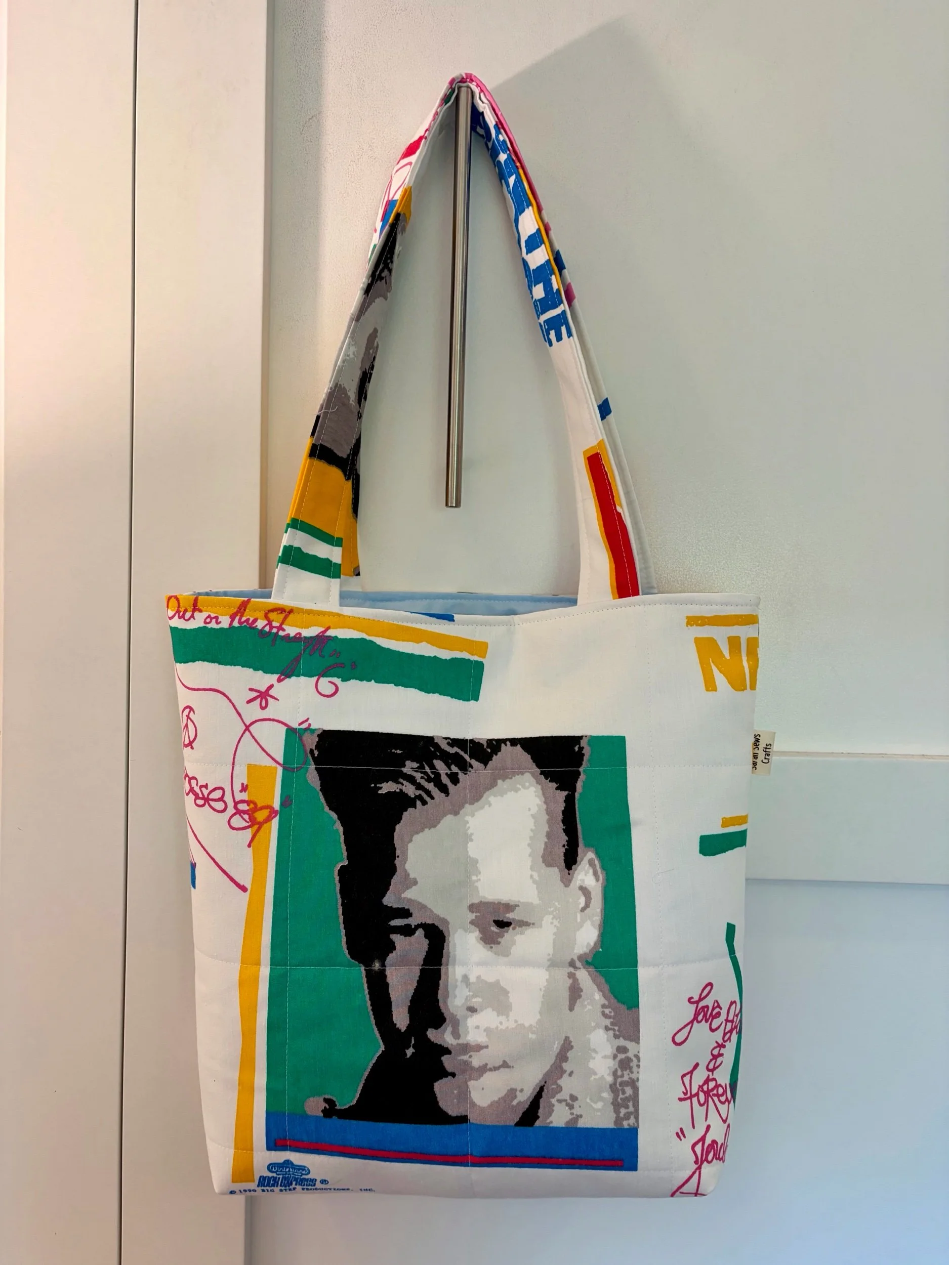 Upcycled New Kids On The Block Large Tote
